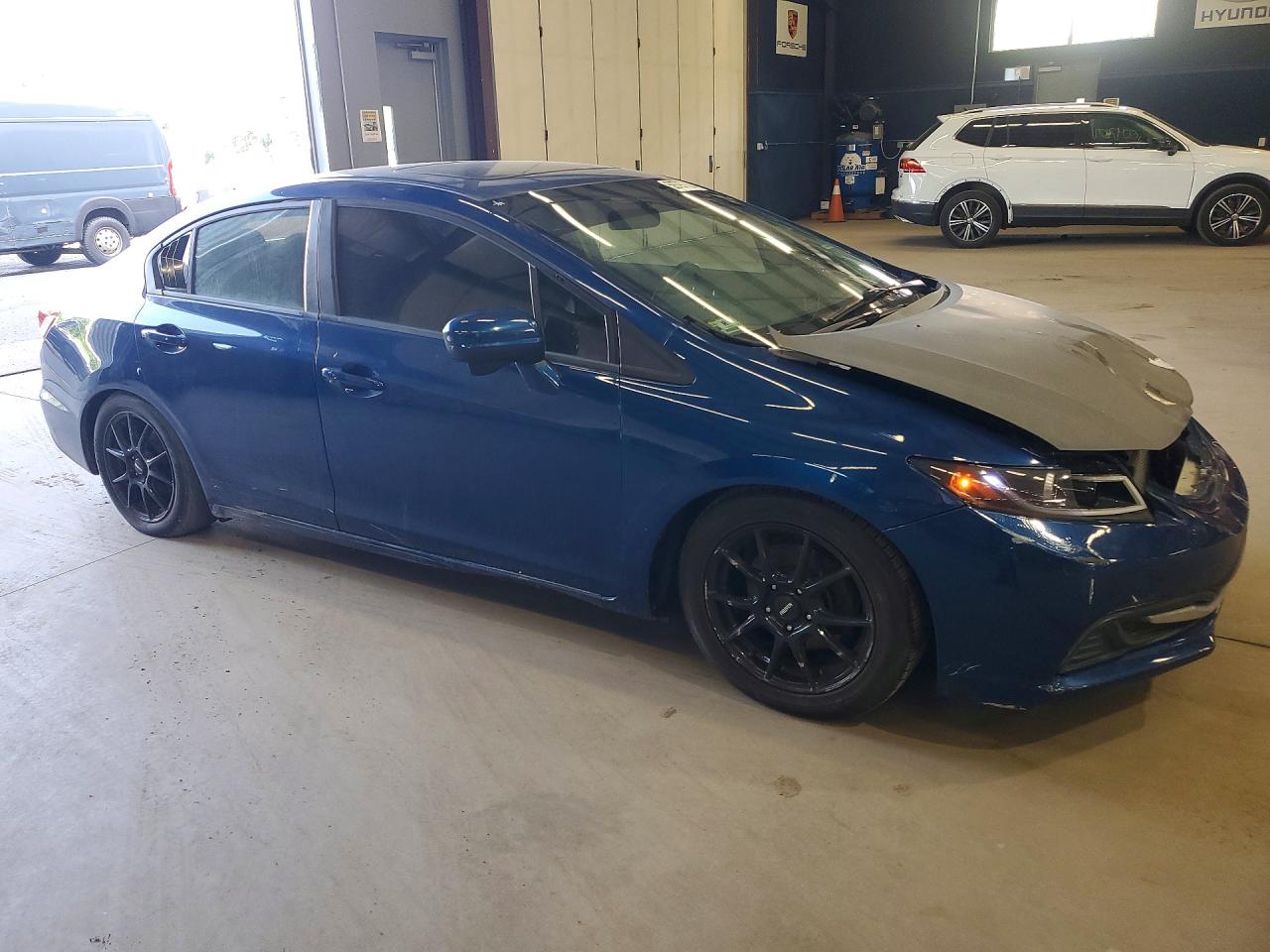 2015 Honda Civic Ex Синий vin: 19XFB2F89FE226633