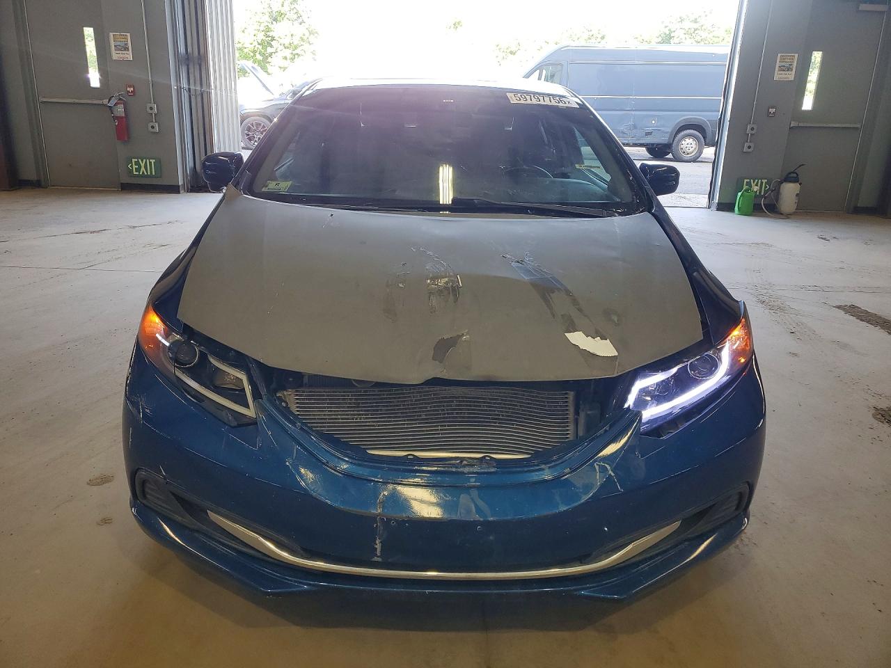 2015 Honda Civic Ex Синий vin: 19XFB2F89FE226633