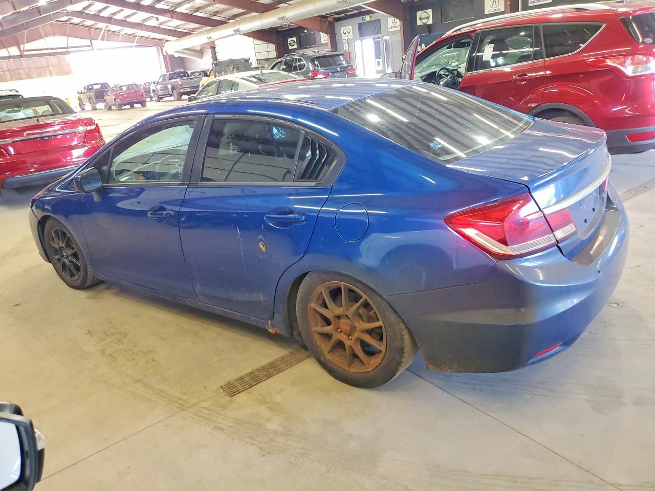 2015 Honda Civic Ex Синий vin: 19XFB2F89FE226633