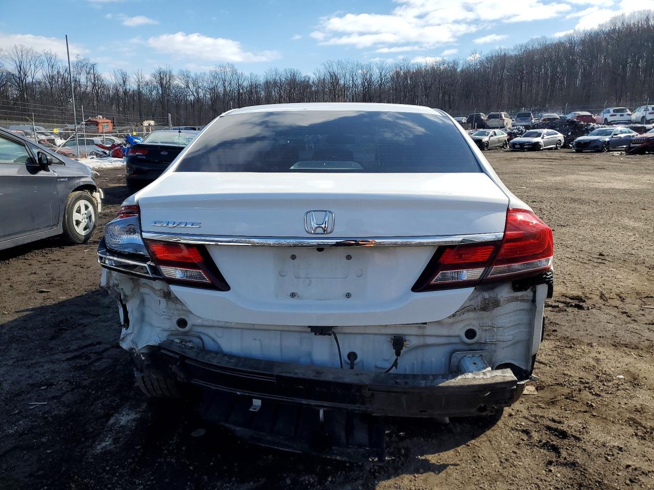 2015 Honda Civic Ex White vin: 19XFB2F89FE242170