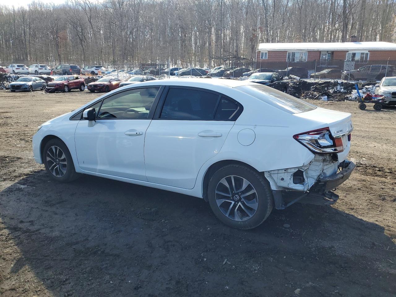 2015 Honda Civic Ex White vin: 19XFB2F89FE242170