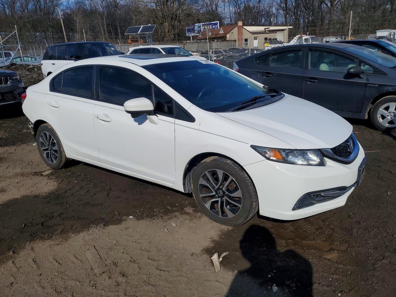 2015 Honda Civic Ex White vin: 19XFB2F89FE242170