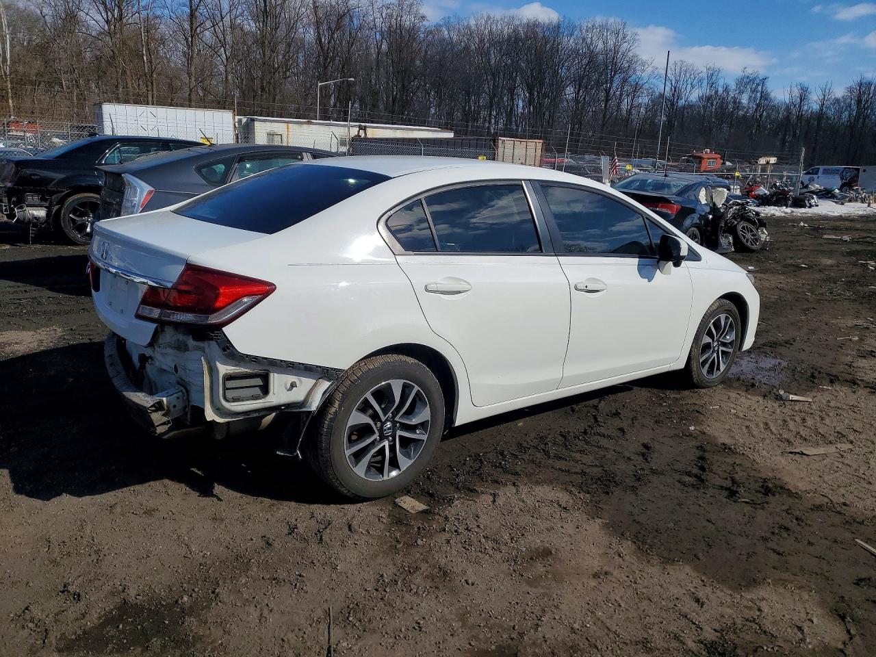2015 Honda Civic Ex White vin: 19XFB2F89FE242170