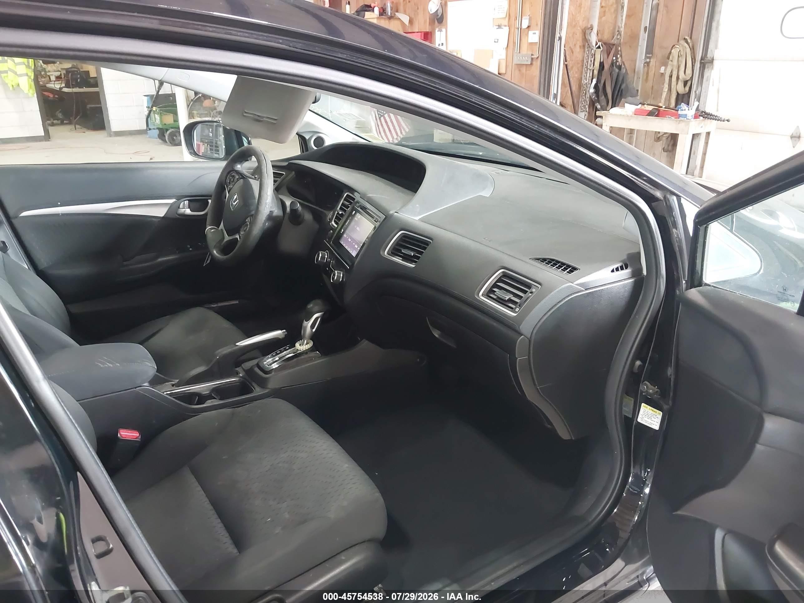 2015 Honda Civic Ex Black vin: 19XFB2F89FE243951
