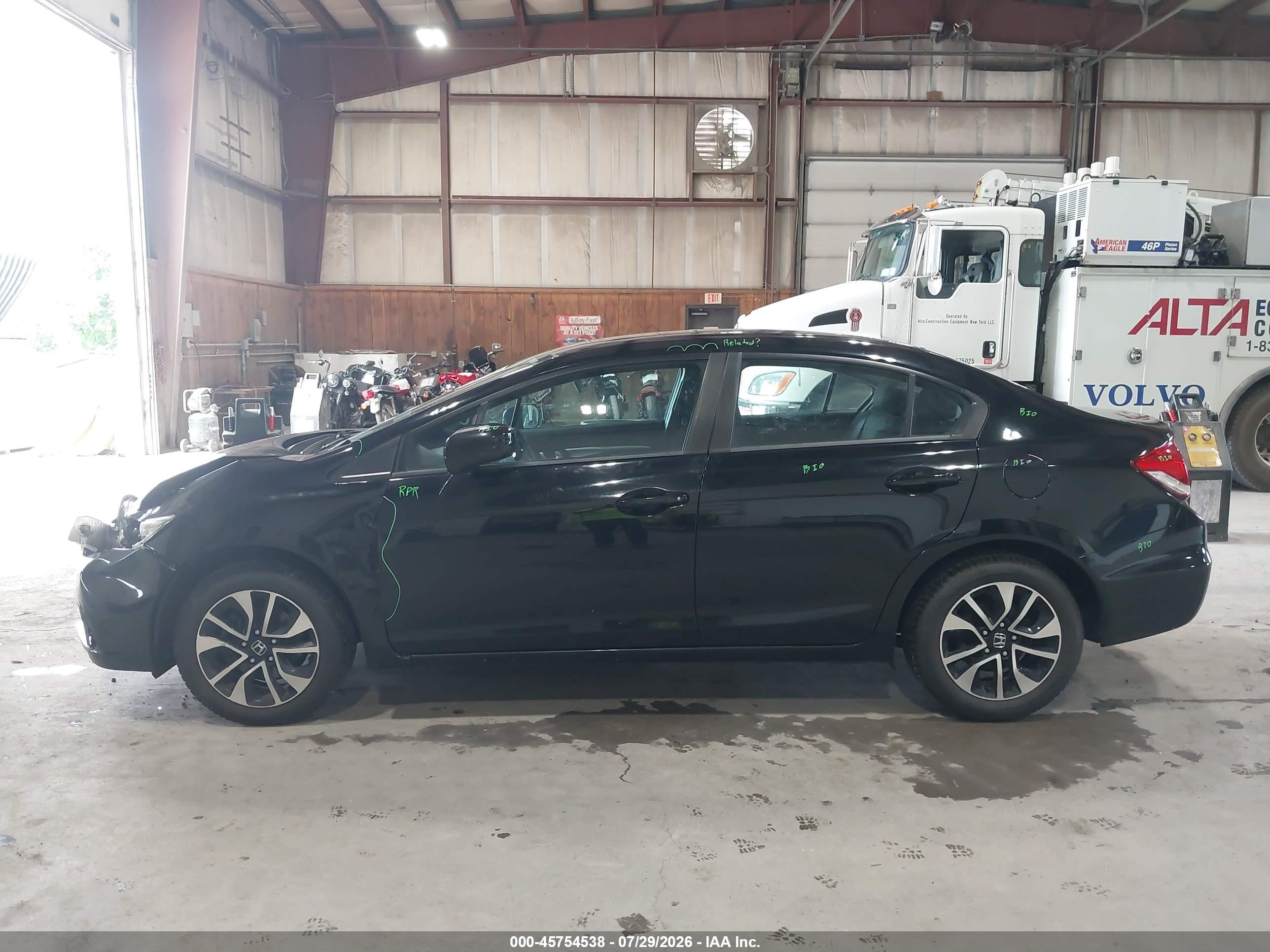 2015 Honda Civic Ex Black vin: 19XFB2F89FE243951