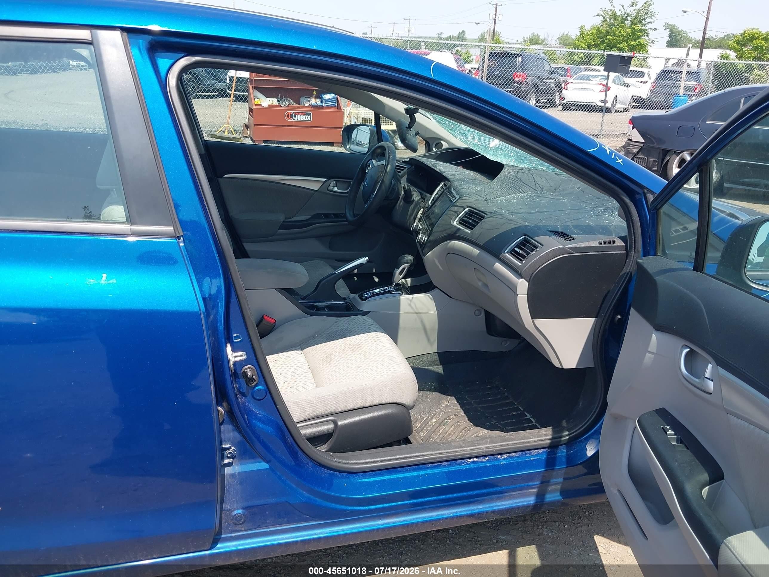 2015 Honda Civic Ex Blue vin: 19XFB2F89FE251337