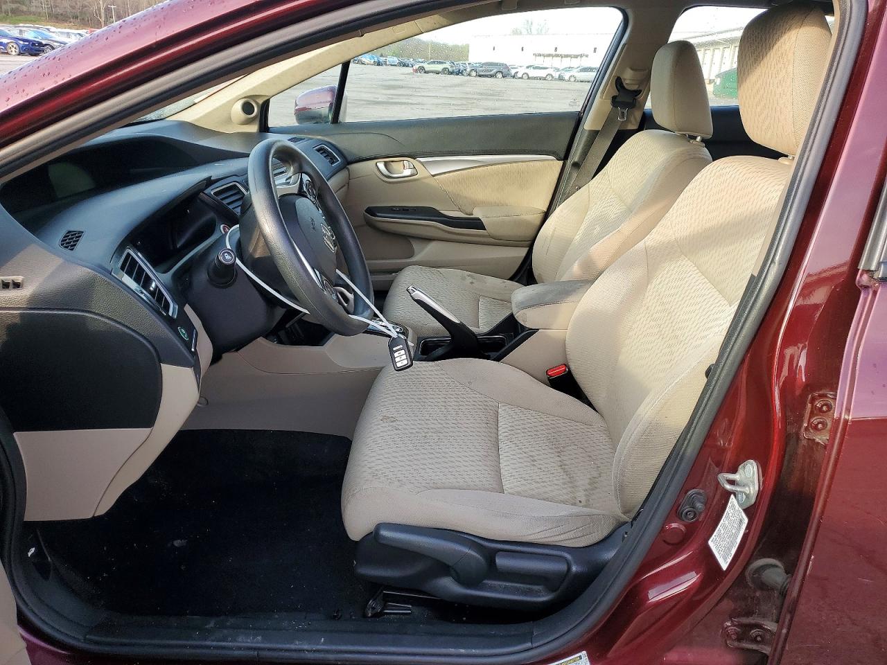 2015 Honda Civic Ex Бордовый vin: 19XFB2F89FE256103