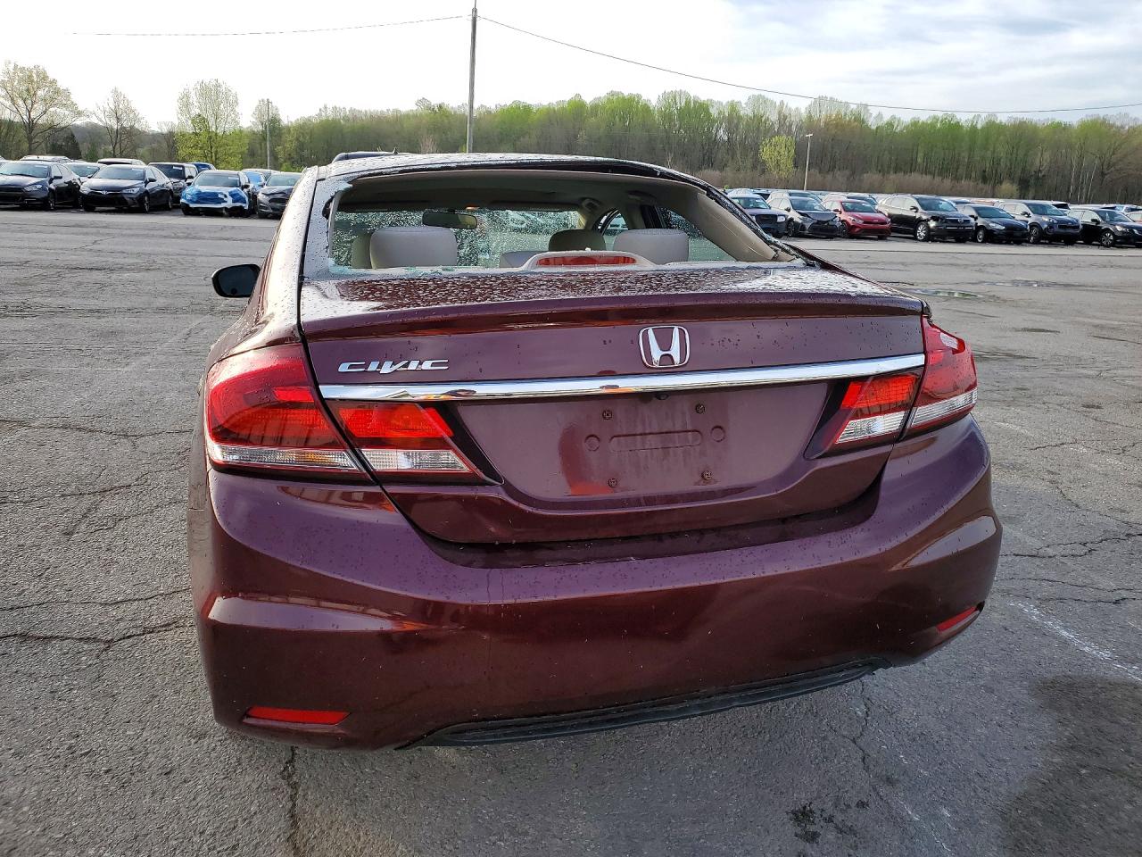 2015 Honda Civic Ex Бордовый vin: 19XFB2F89FE256103