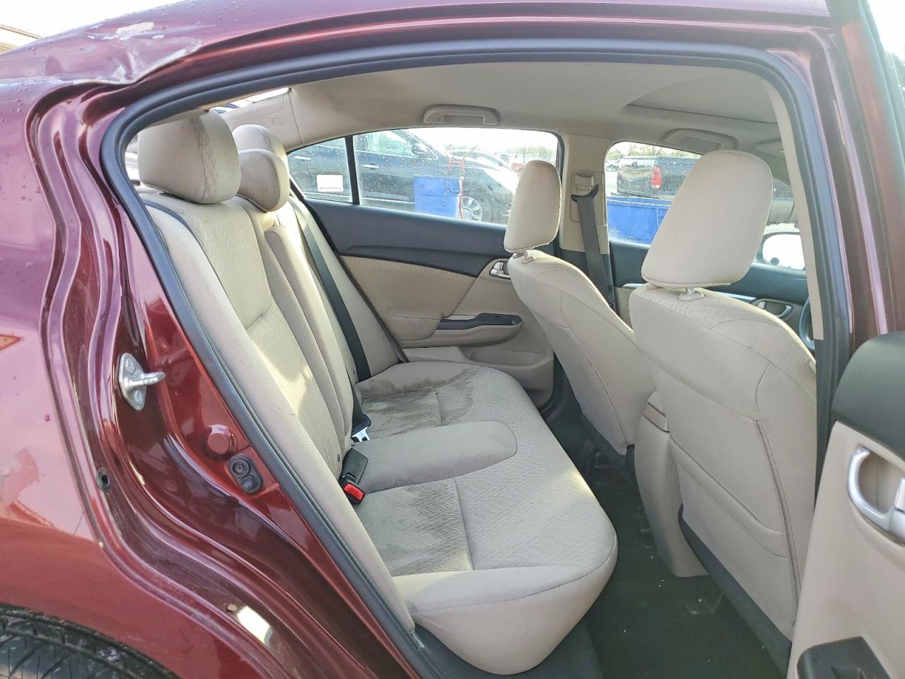 2015 Honda Civic Ex Бордовый vin: 19XFB2F89FE256103