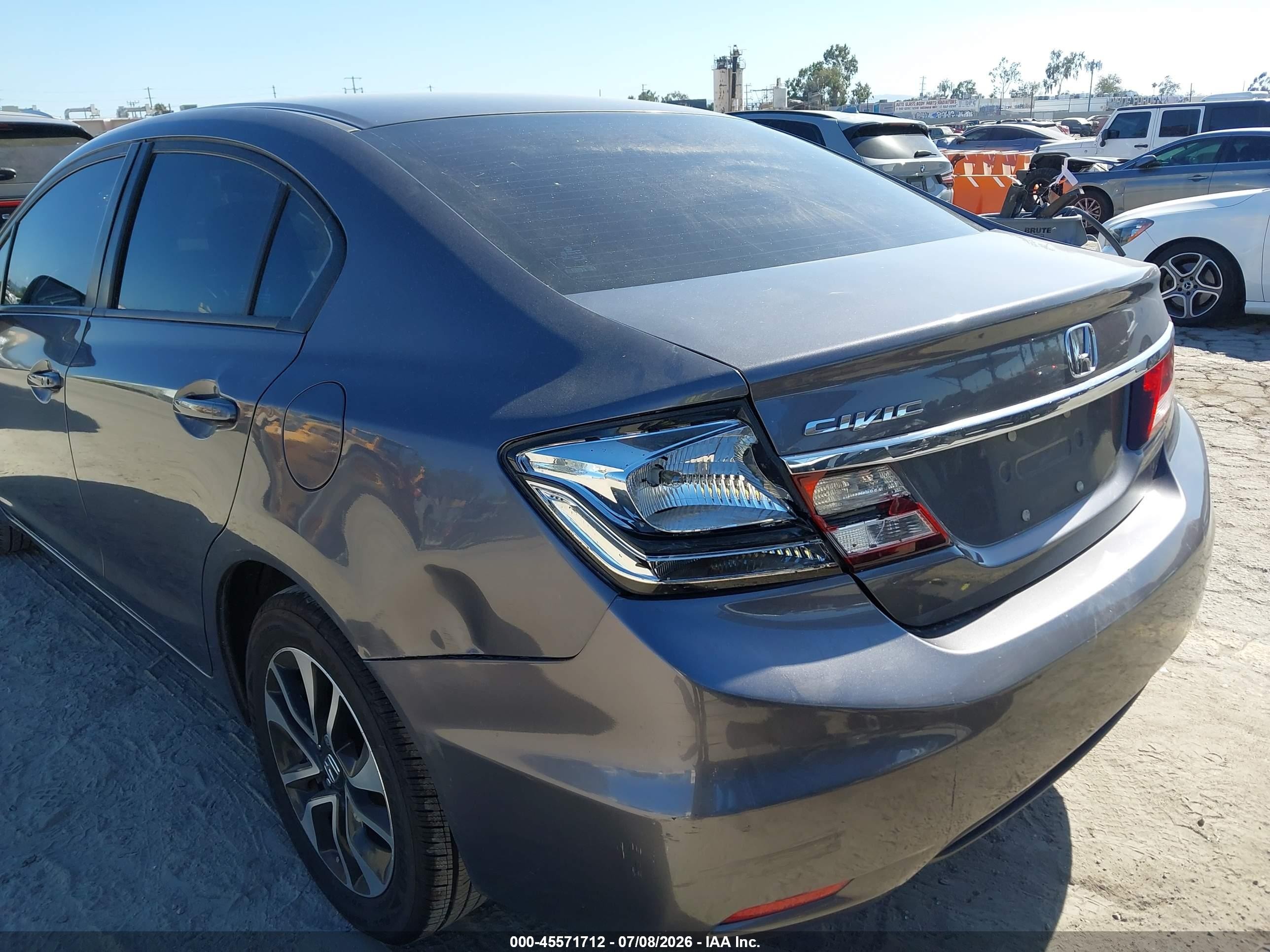 2015 Honda Civic Ex Gray vin: 19XFB2F89FE257431