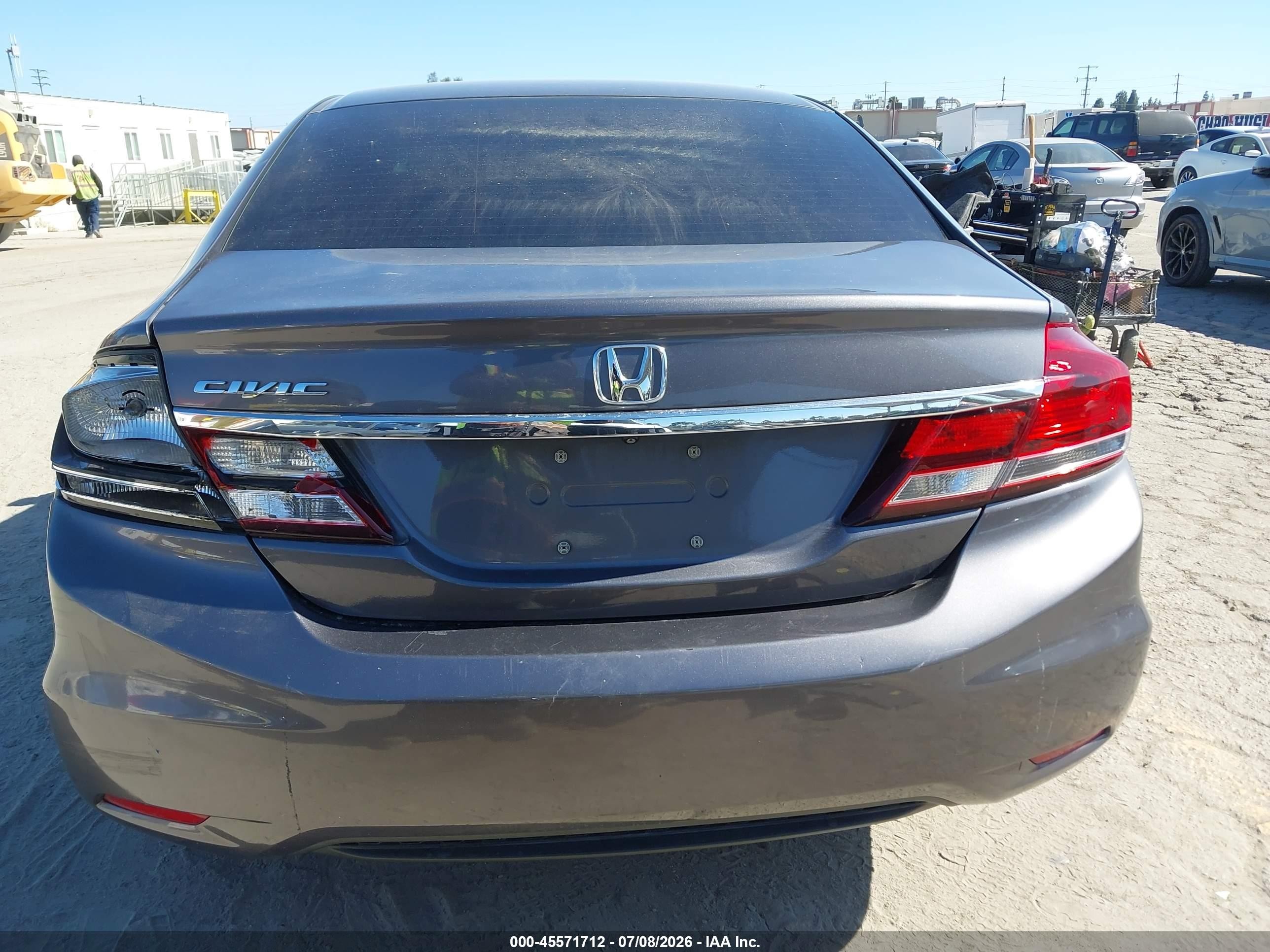 2015 Honda Civic Ex Gray vin: 19XFB2F89FE257431