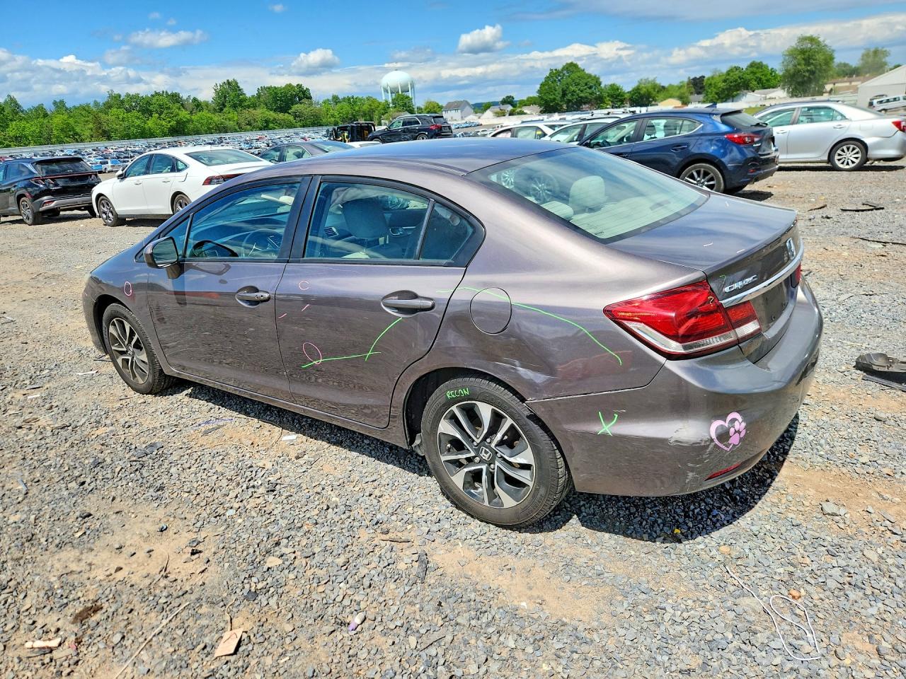 2015 Honda Civic Ex Gray vin: 19XFB2F89FE263374