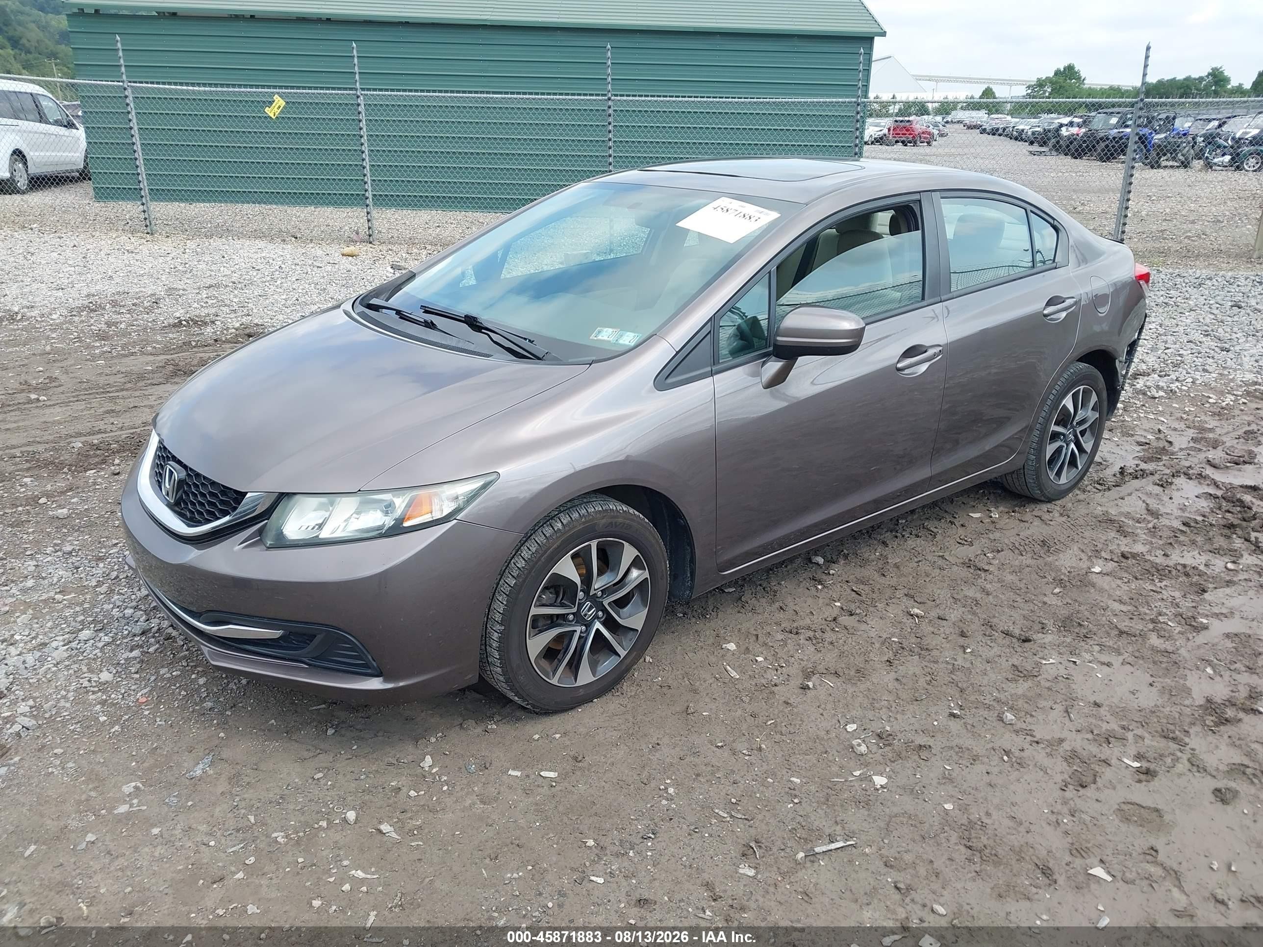 2015 Honda Civic Ex Brown vin: 19XFB2F89FE280966