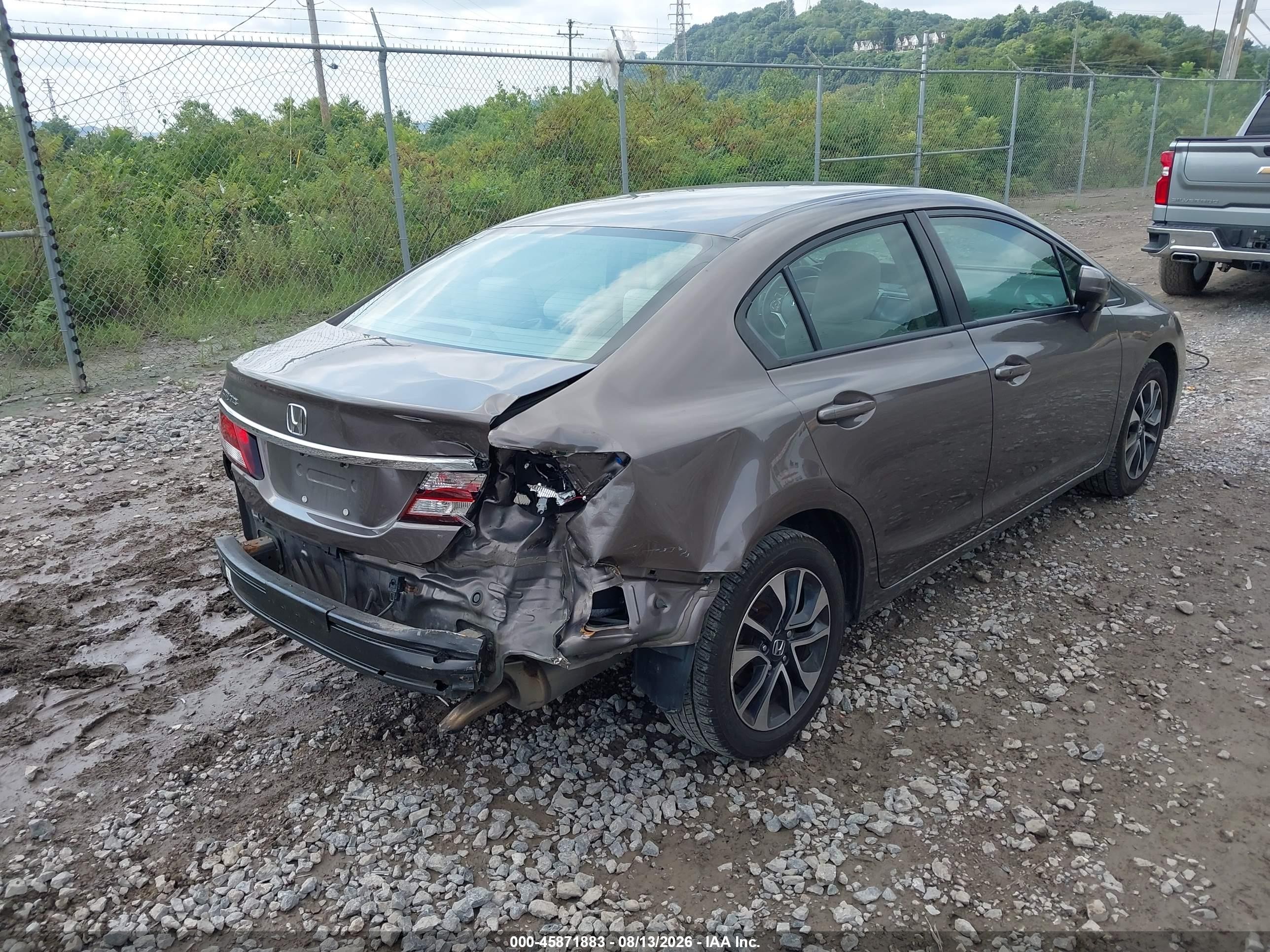 2015 Honda Civic Ex Brown vin: 19XFB2F89FE280966