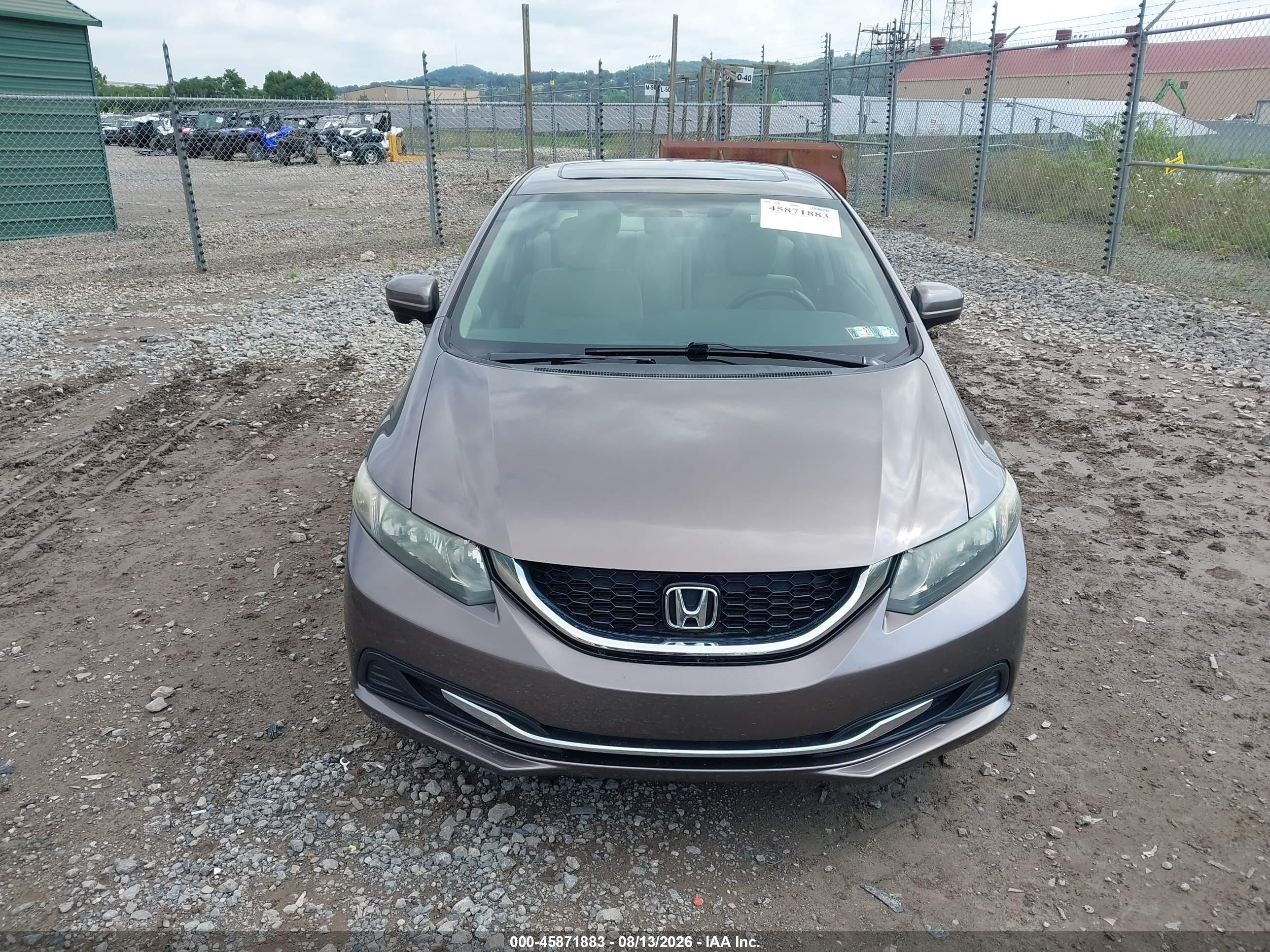 2015 Honda Civic Ex Brown vin: 19XFB2F89FE280966