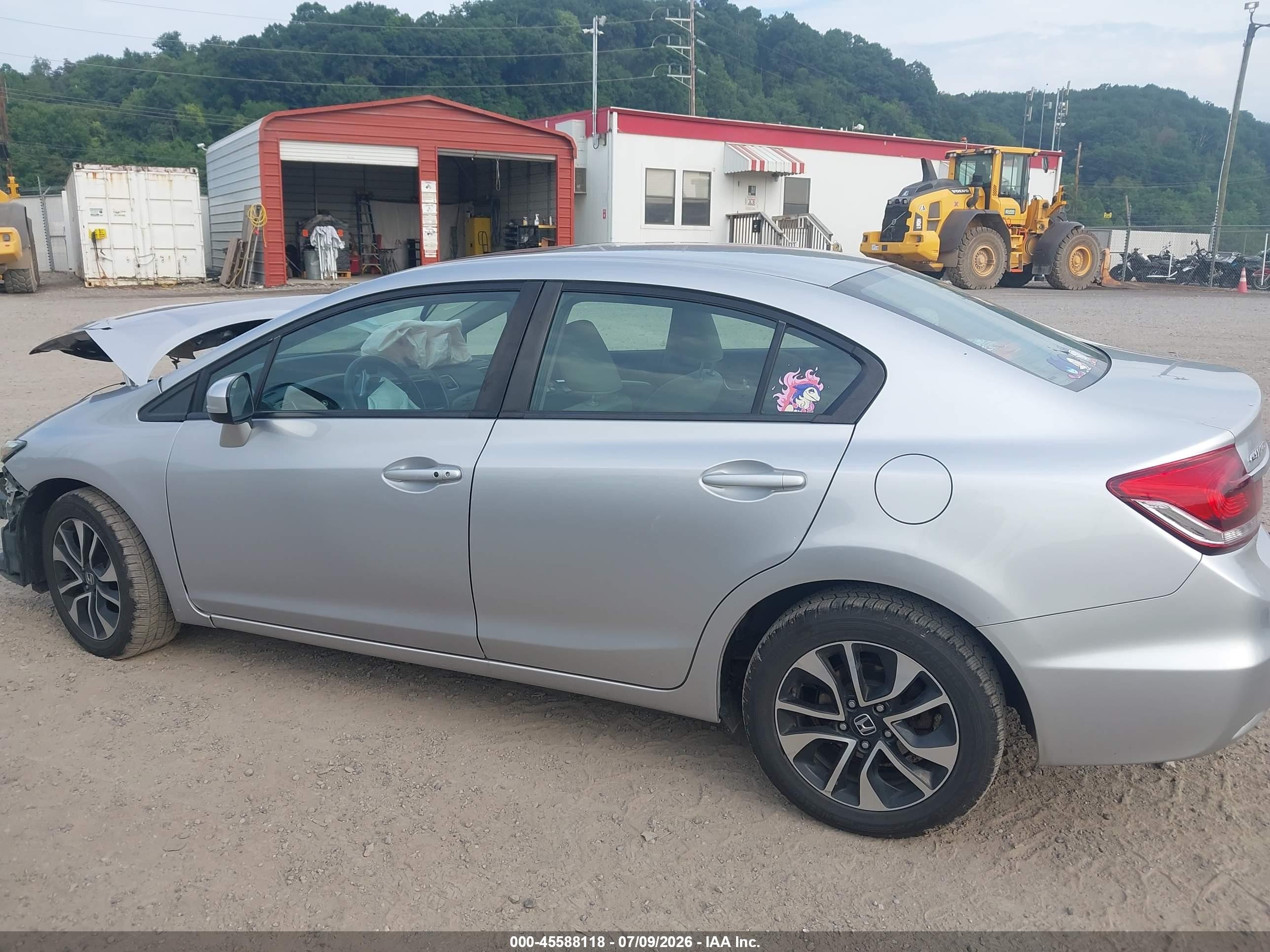 2015 Honda Civic Ex Серебряный vin: 19XFB2F89FE293393