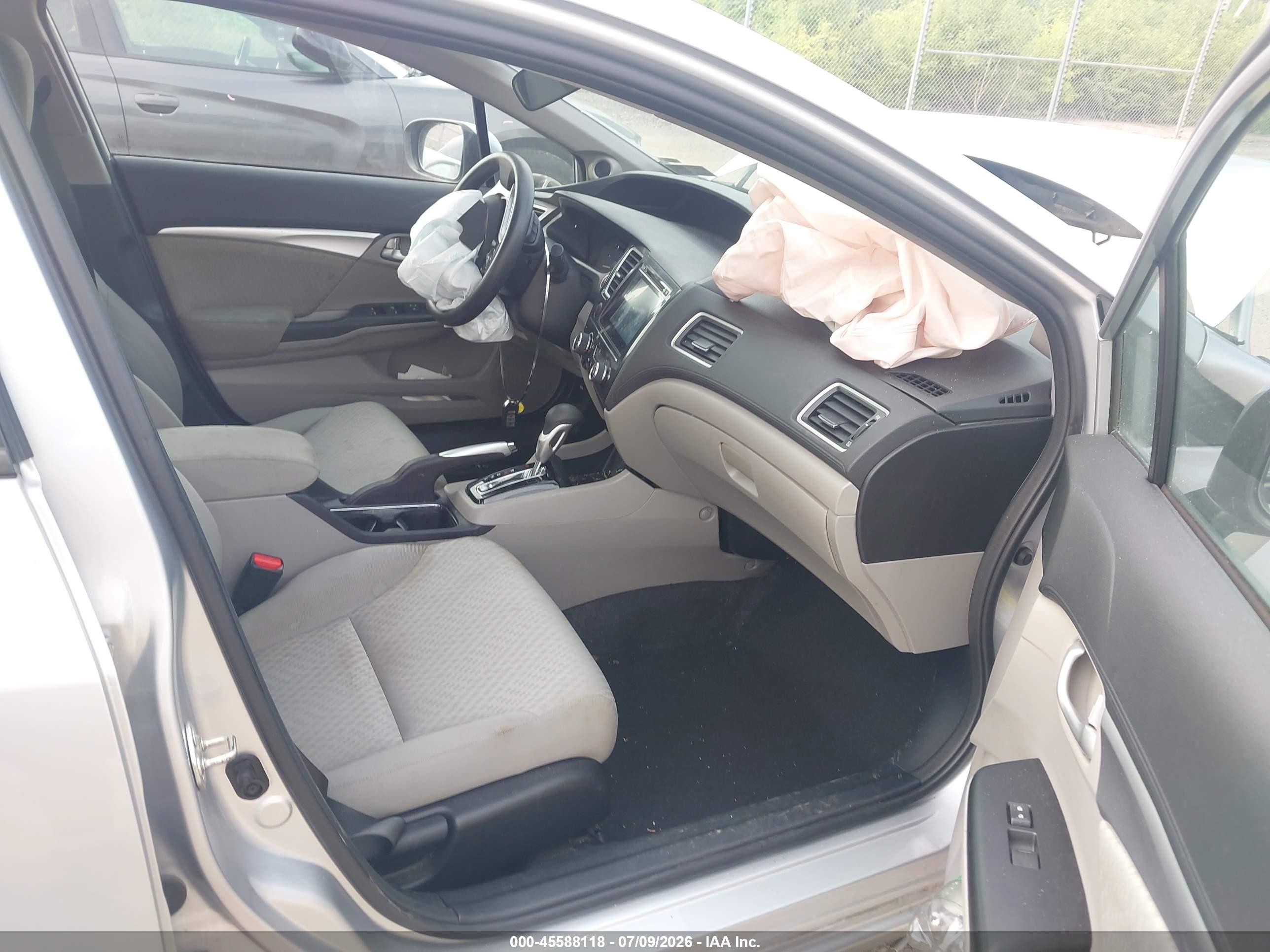 2015 Honda Civic Ex Серебряный vin: 19XFB2F89FE293393