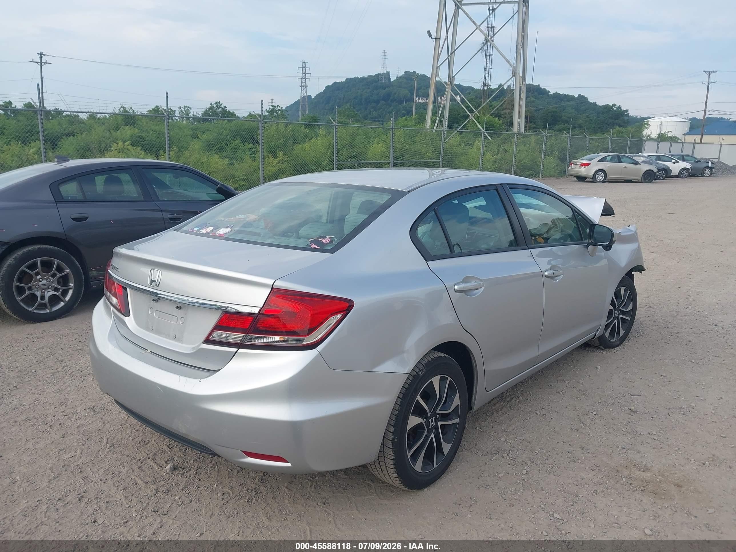 2015 Honda Civic Ex Серебряный vin: 19XFB2F89FE293393