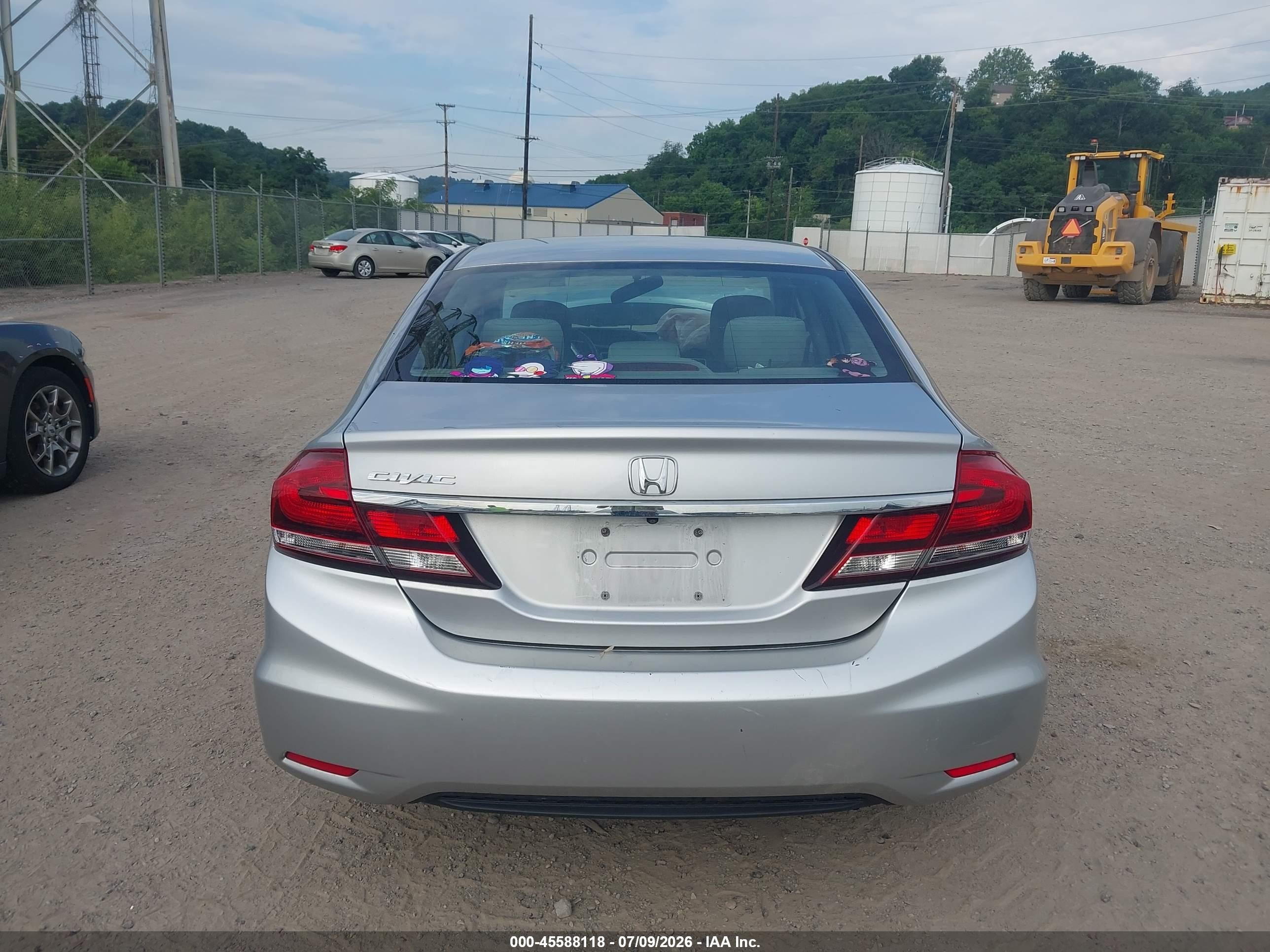 2015 Honda Civic Ex Серебряный vin: 19XFB2F89FE293393