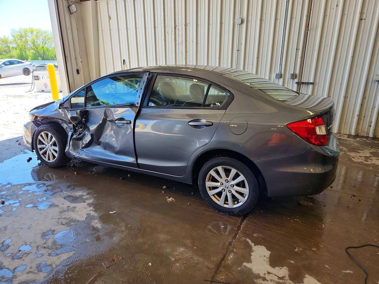 2012 Honda Civic Ex Gray vin: 19XFB2F8XCE001794