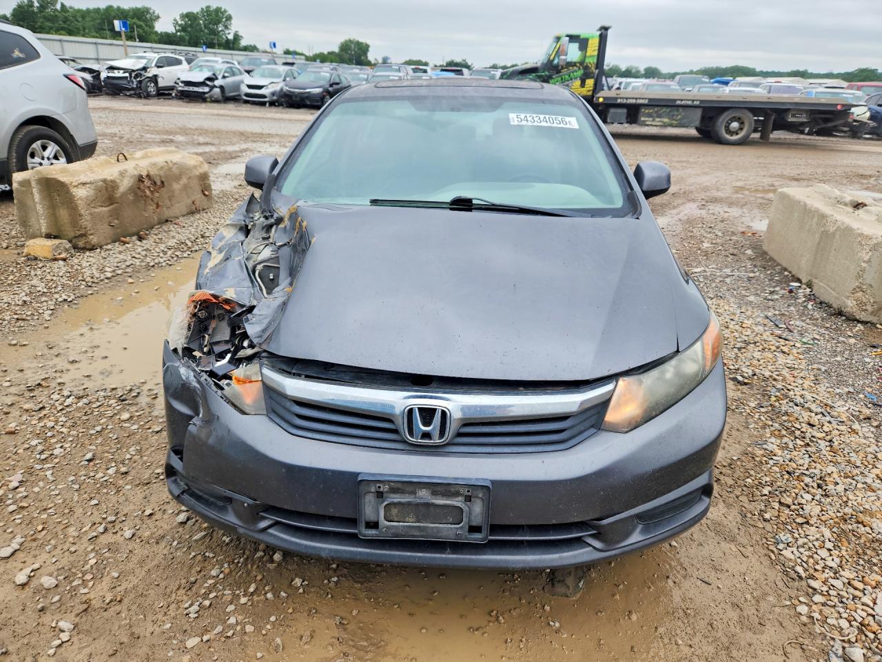 2012 Honda Civic Ex Charcoal vin: 19XFB2F8XCE019390