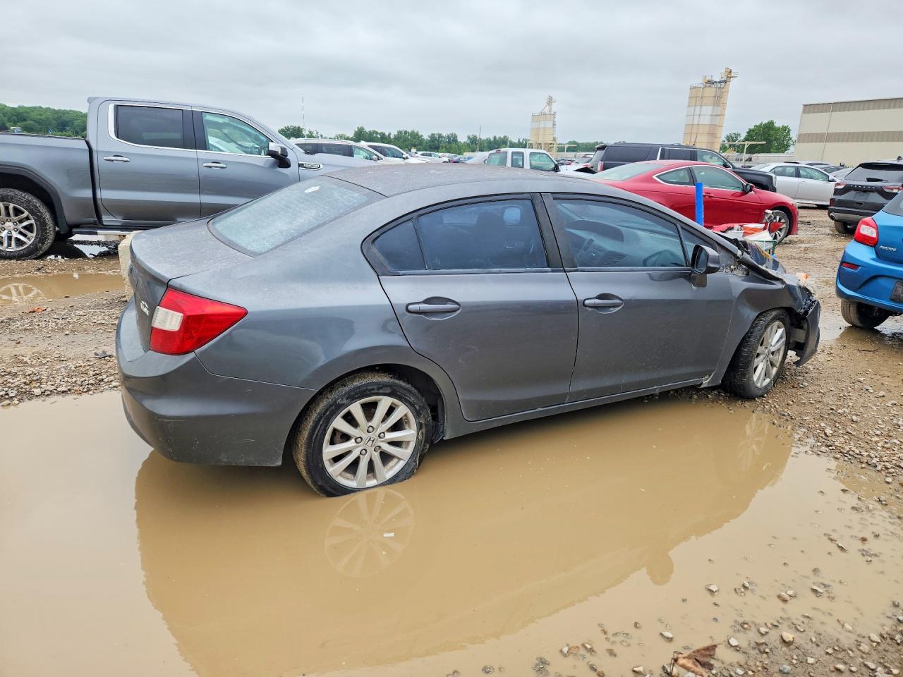 2012 Honda Civic Ex Charcoal vin: 19XFB2F8XCE019390