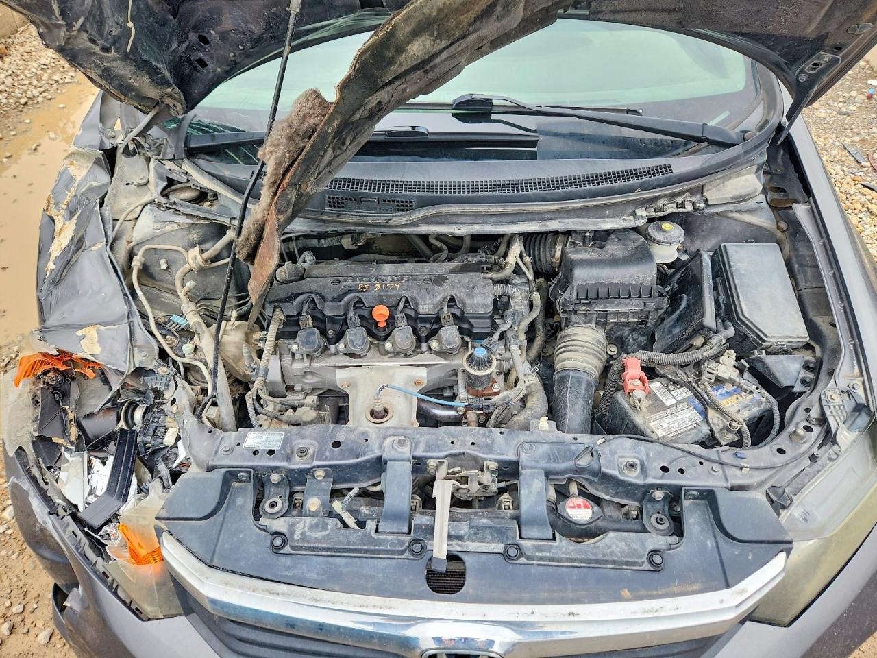 2012 Honda Civic Ex Charcoal vin: 19XFB2F8XCE019390