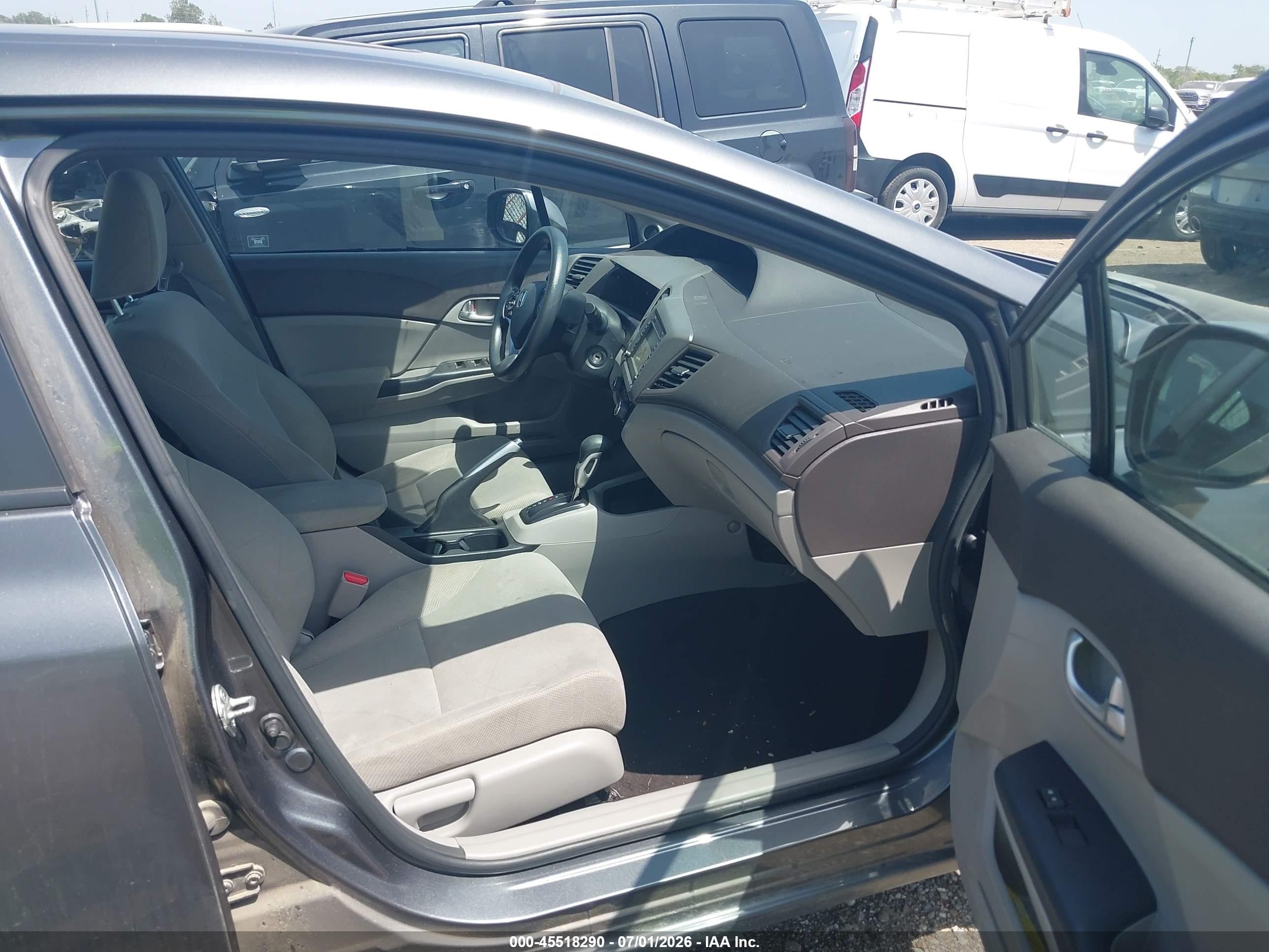 2012 Honda Civic Ex Gray vin: 19XFB2F8XCE033466
