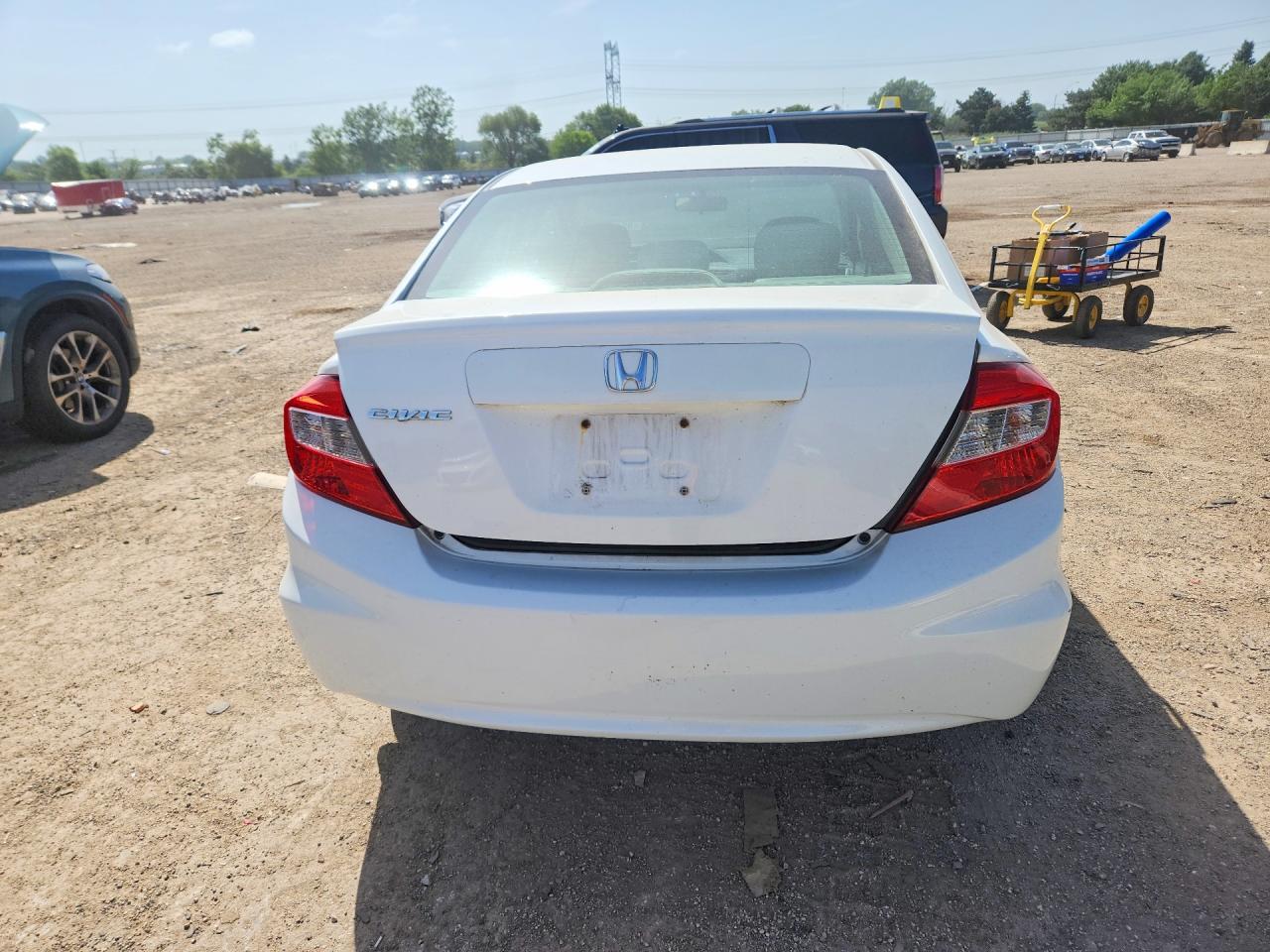 2012 Honda Civic Ex White vin: 19XFB2F8XCE057055