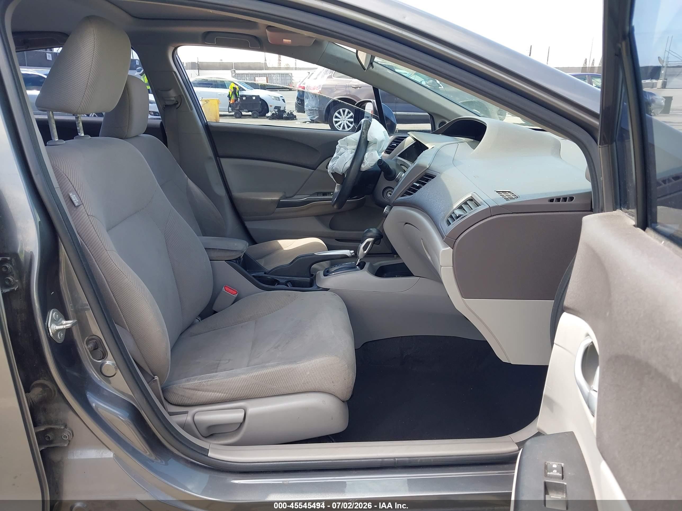 2012 Honda Civic Ex Gray vin: 19XFB2F8XCE312514