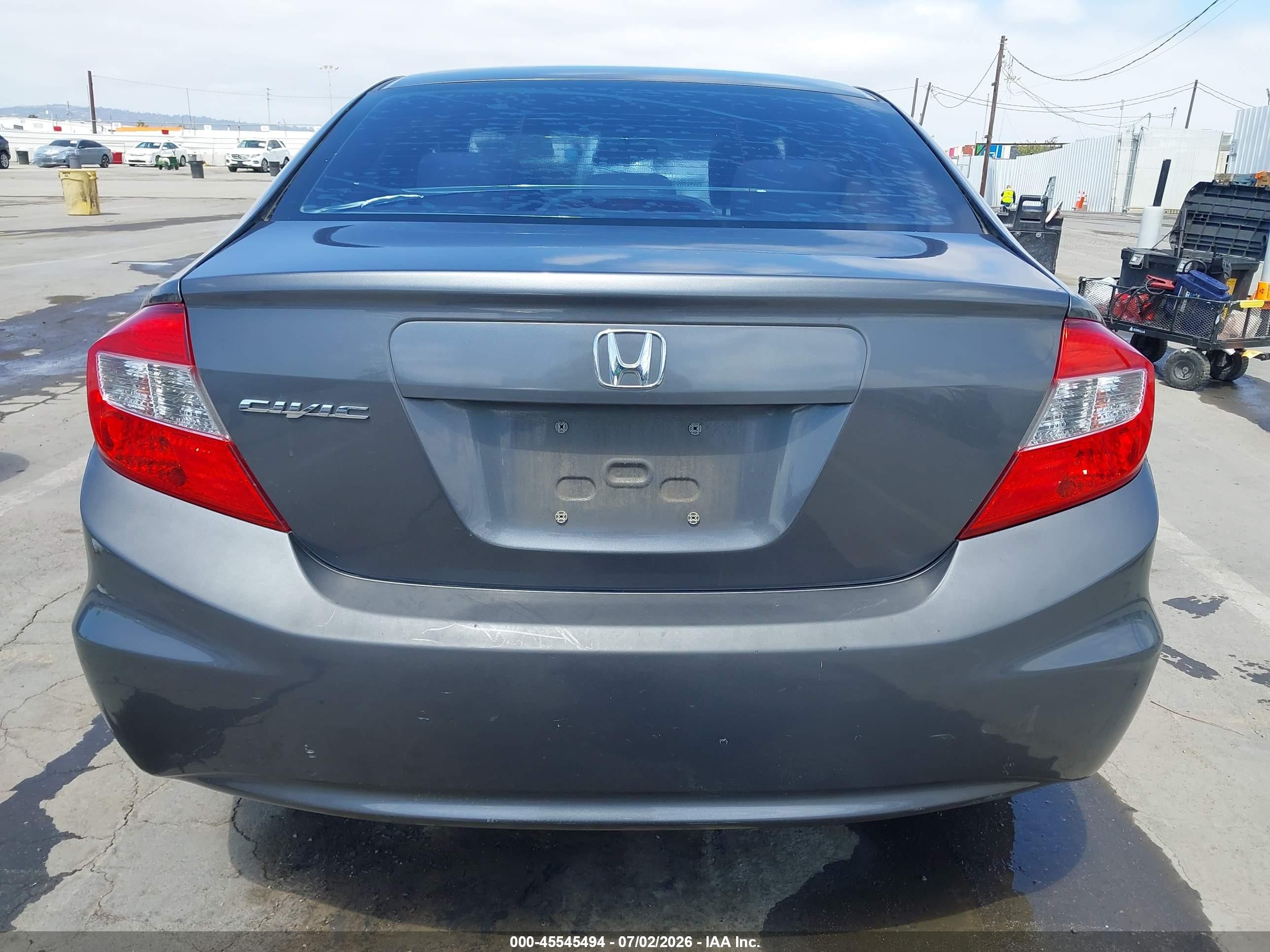 2012 Honda Civic Ex Gray vin: 19XFB2F8XCE312514