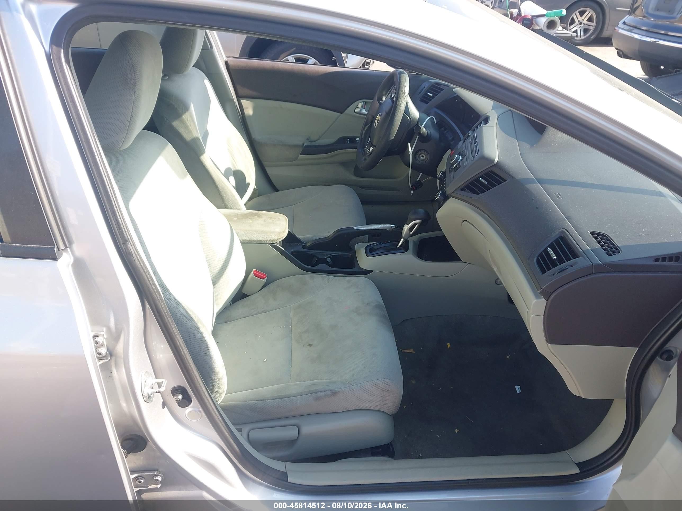 2012 Honda Civic Ex Silver vin: 19XFB2F8XCE327675