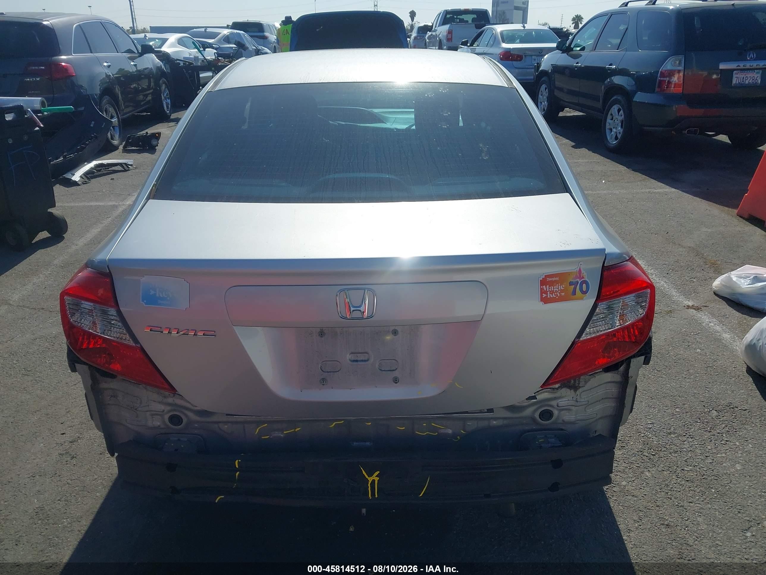 2012 Honda Civic Ex Silver vin: 19XFB2F8XCE327675