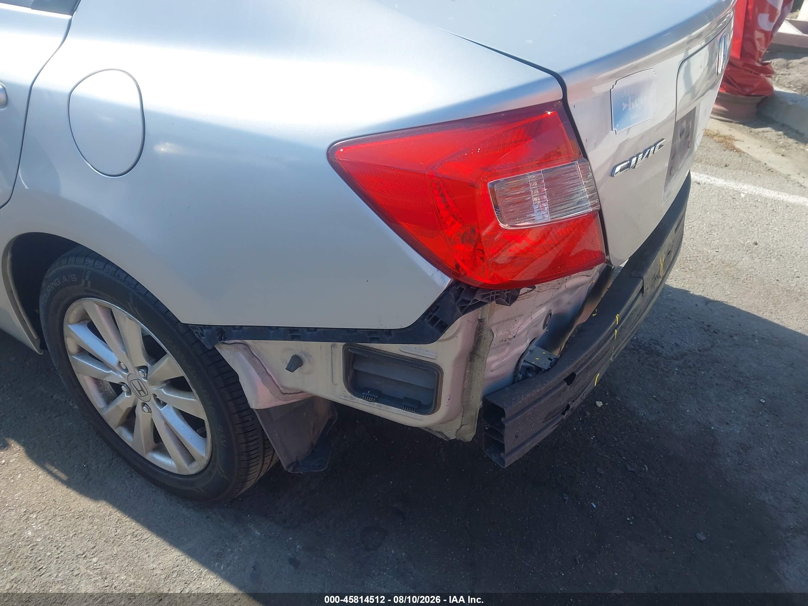 2012 Honda Civic Ex Silver vin: 19XFB2F8XCE327675