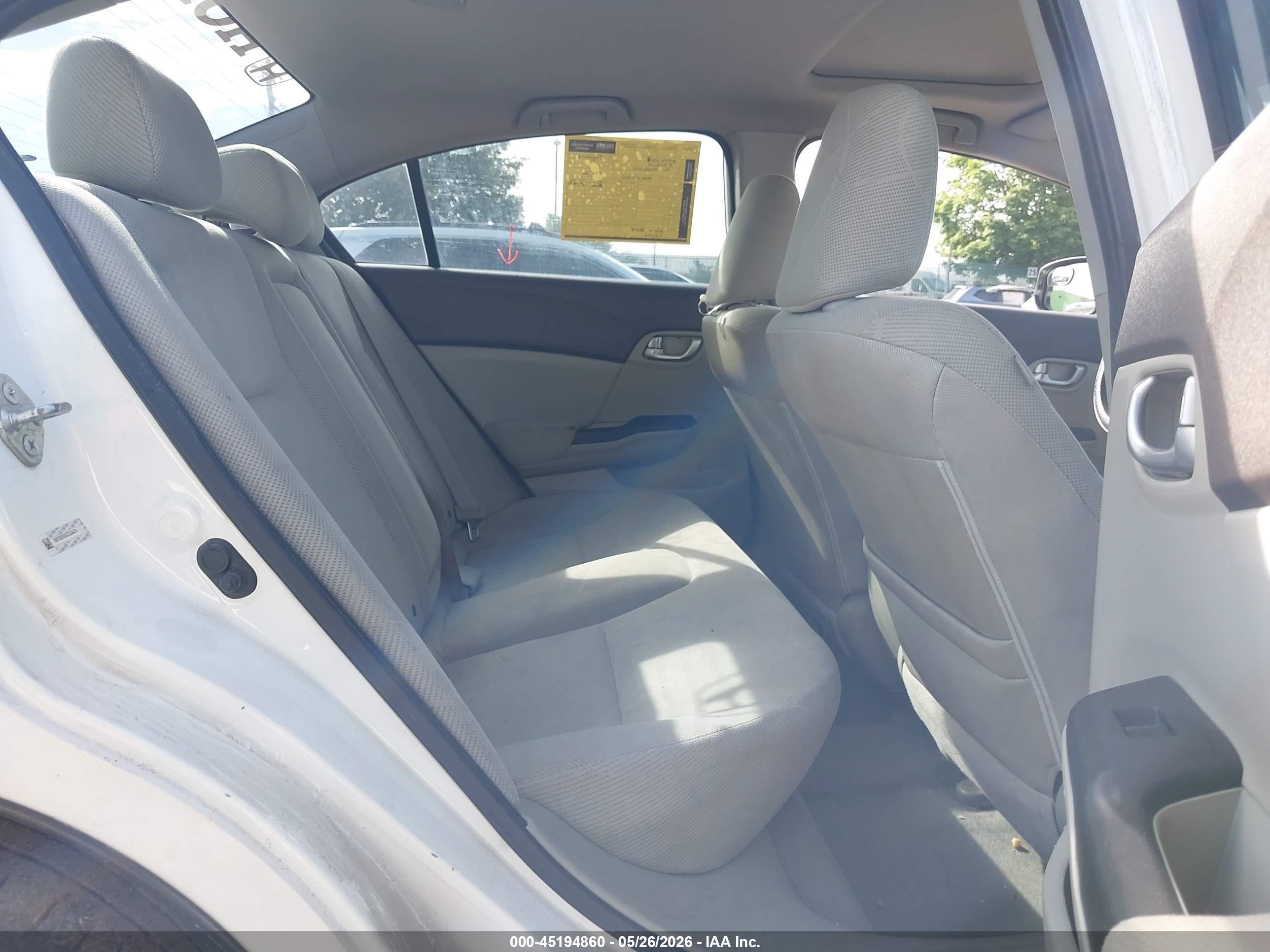 2012 Honda Civic Ex White vin: 19XFB2F8XCE334478