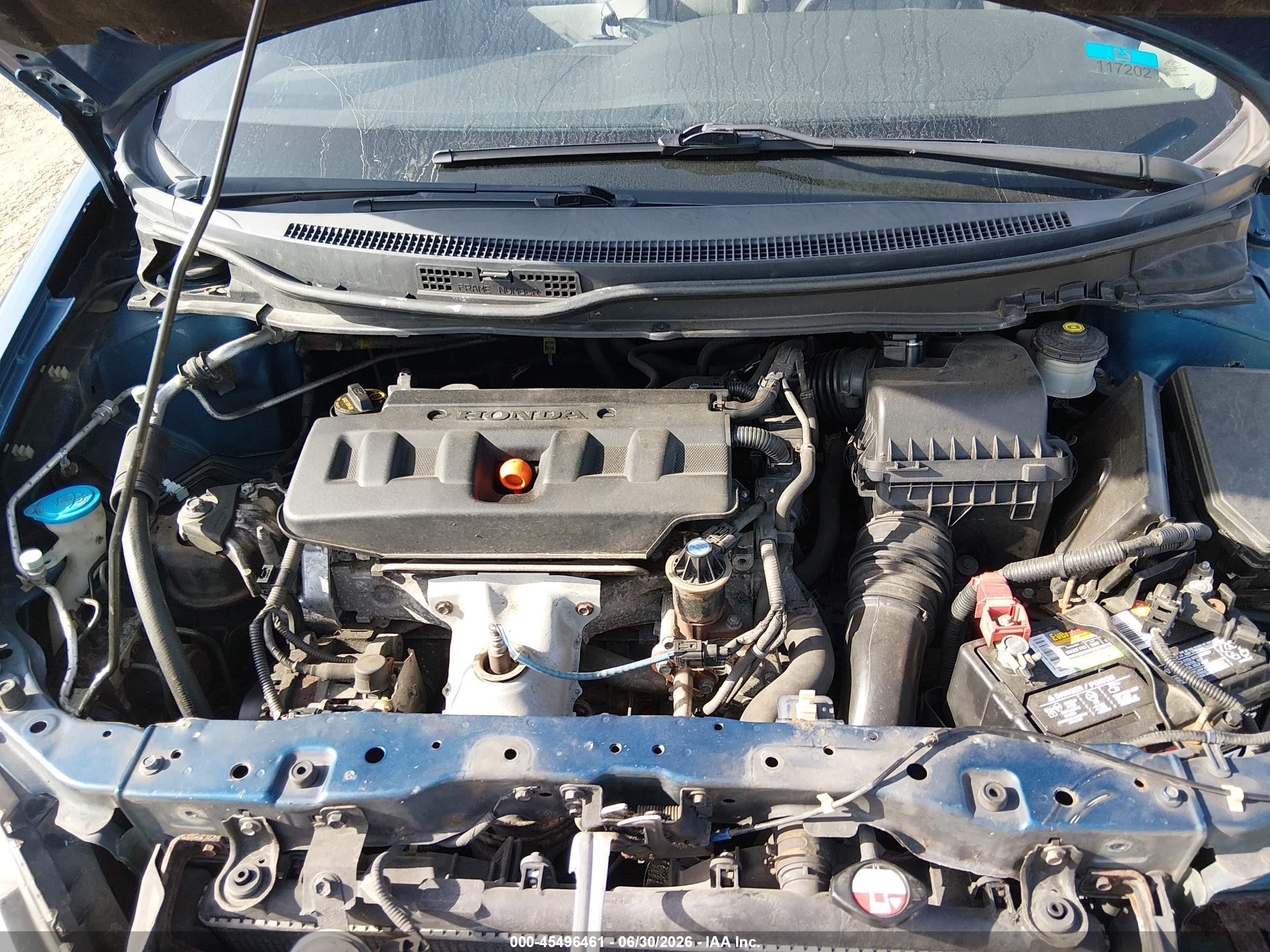 2012 Honda Civic Ex Синий vin: 19XFB2F8XCE341592