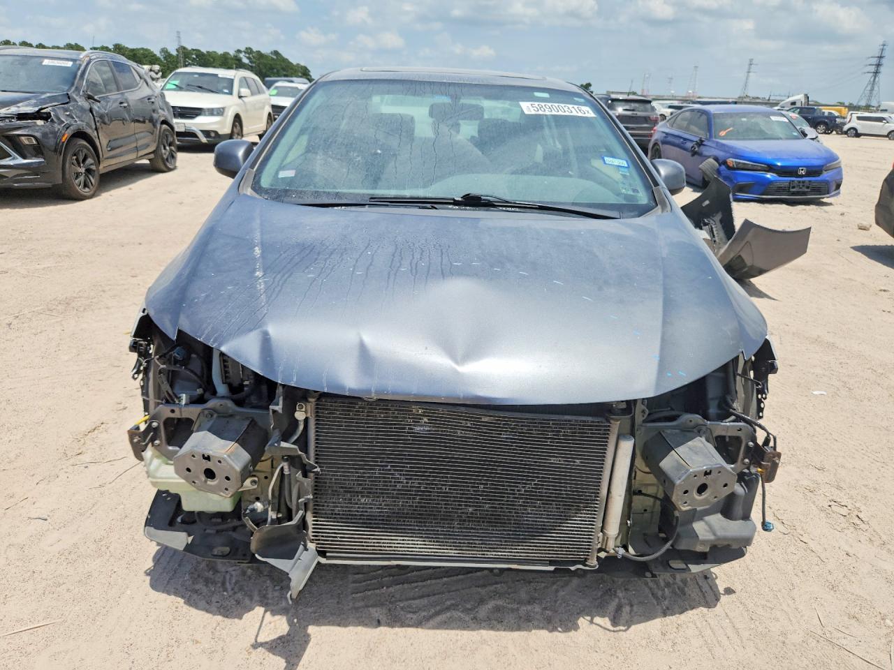 2012 Honda Civic Ex Gray vin: 19XFB2F8XCE345139