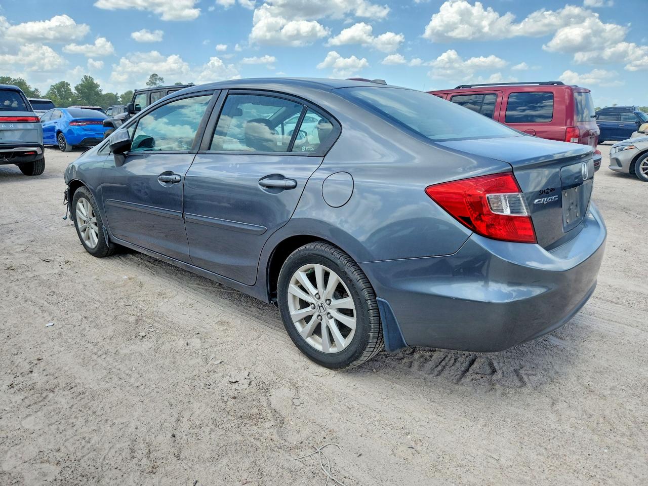 2012 Honda Civic Ex Gray vin: 19XFB2F8XCE345139