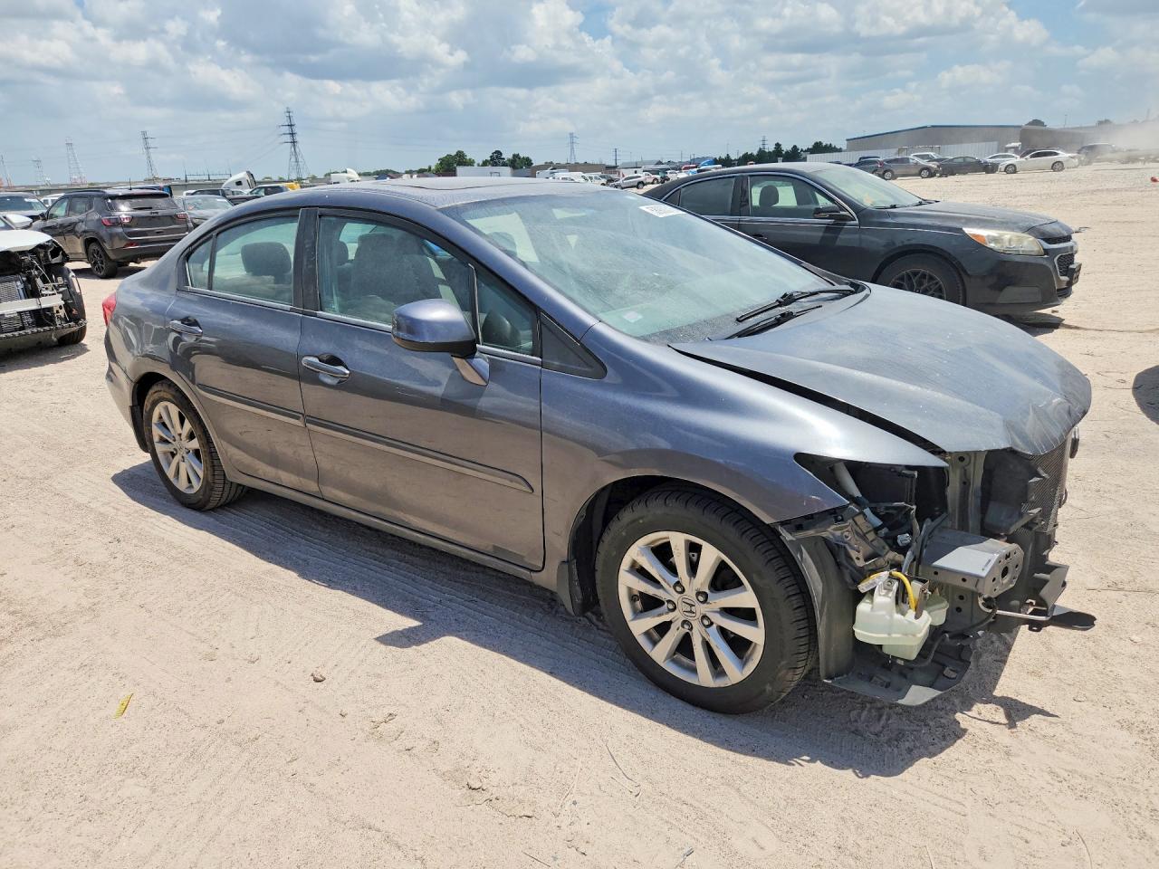 2012 Honda Civic Ex Gray vin: 19XFB2F8XCE345139