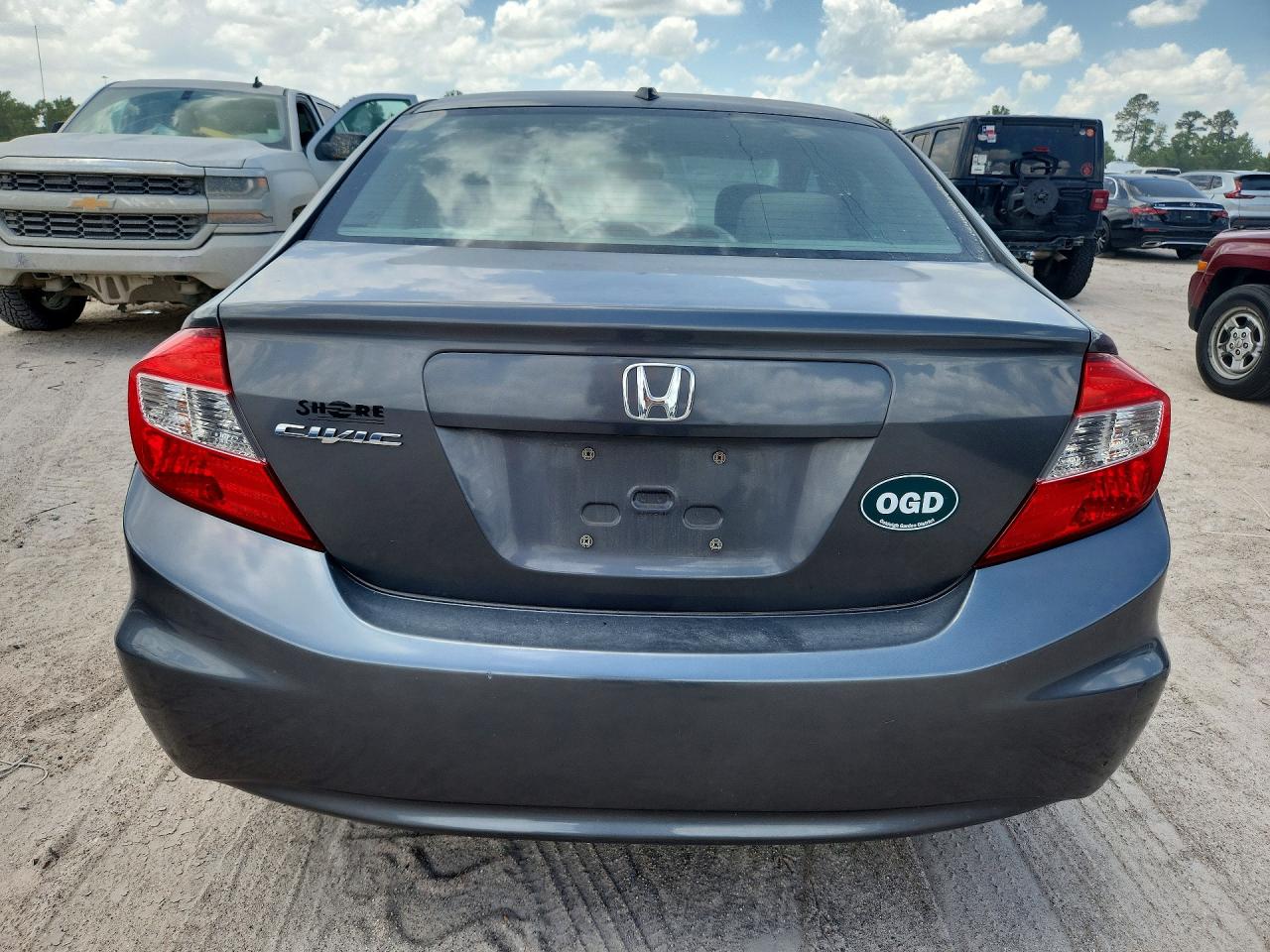 2012 Honda Civic Ex Gray vin: 19XFB2F8XCE345139