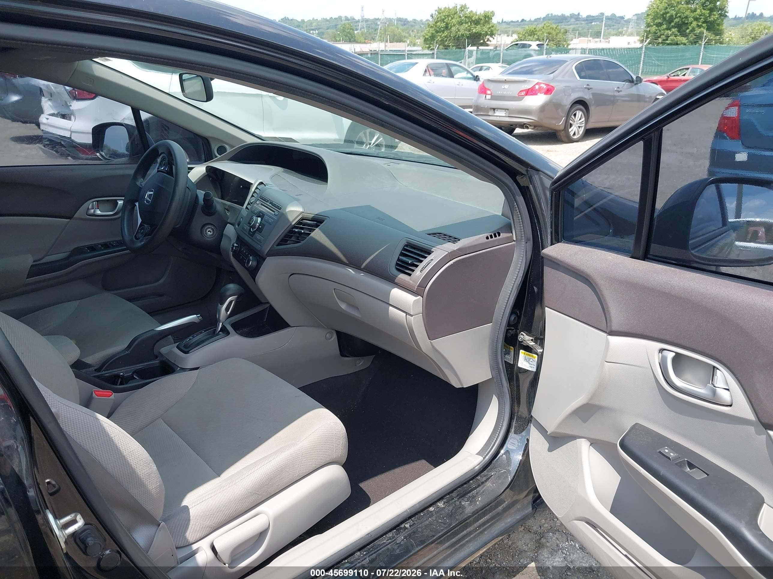 2012 Honda Civic Ex Black vin: 19XFB2F8XCE372521