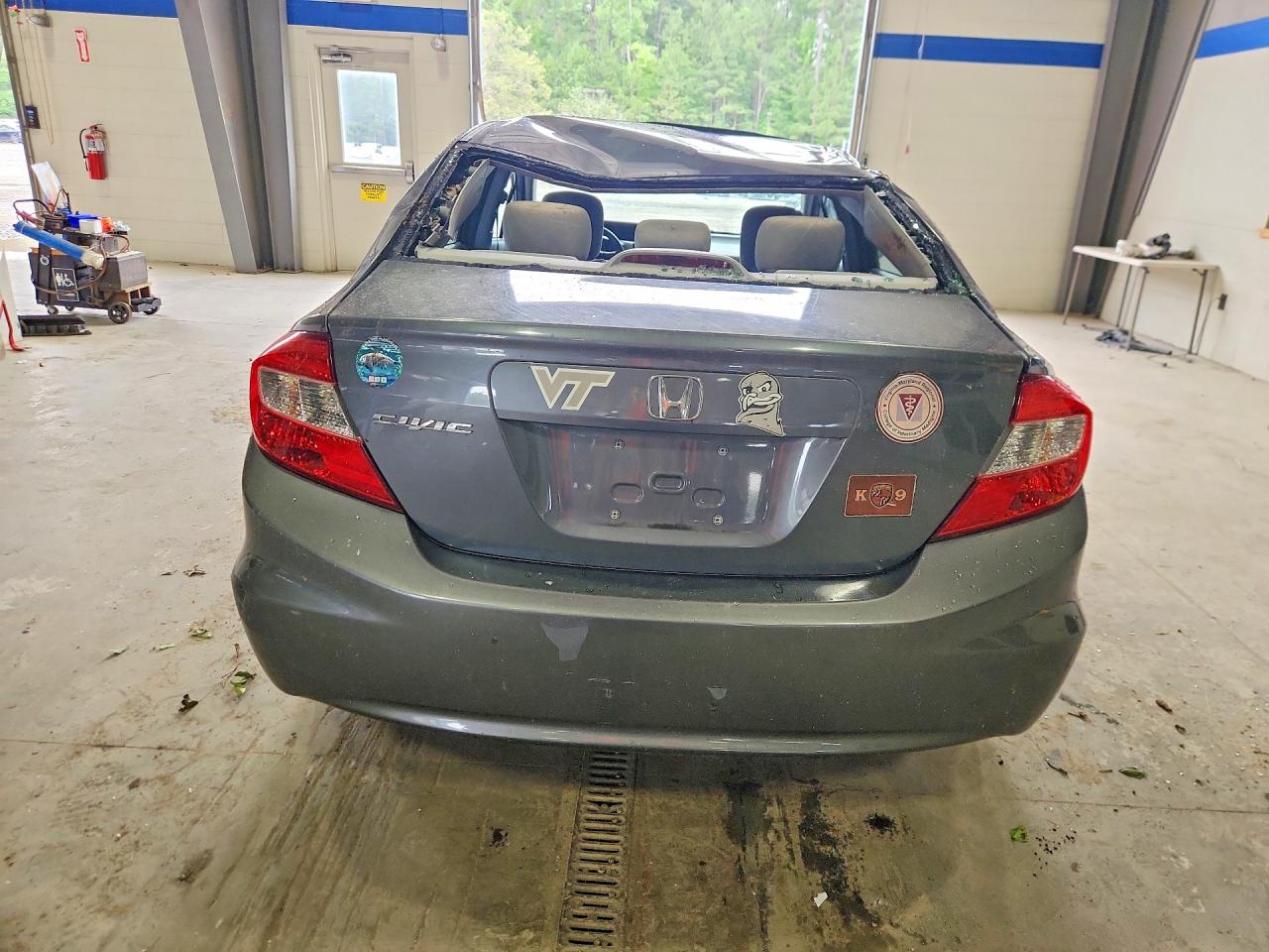 2012 Honda Civic Ex Gray vin: 19XFB2F8XCE382045