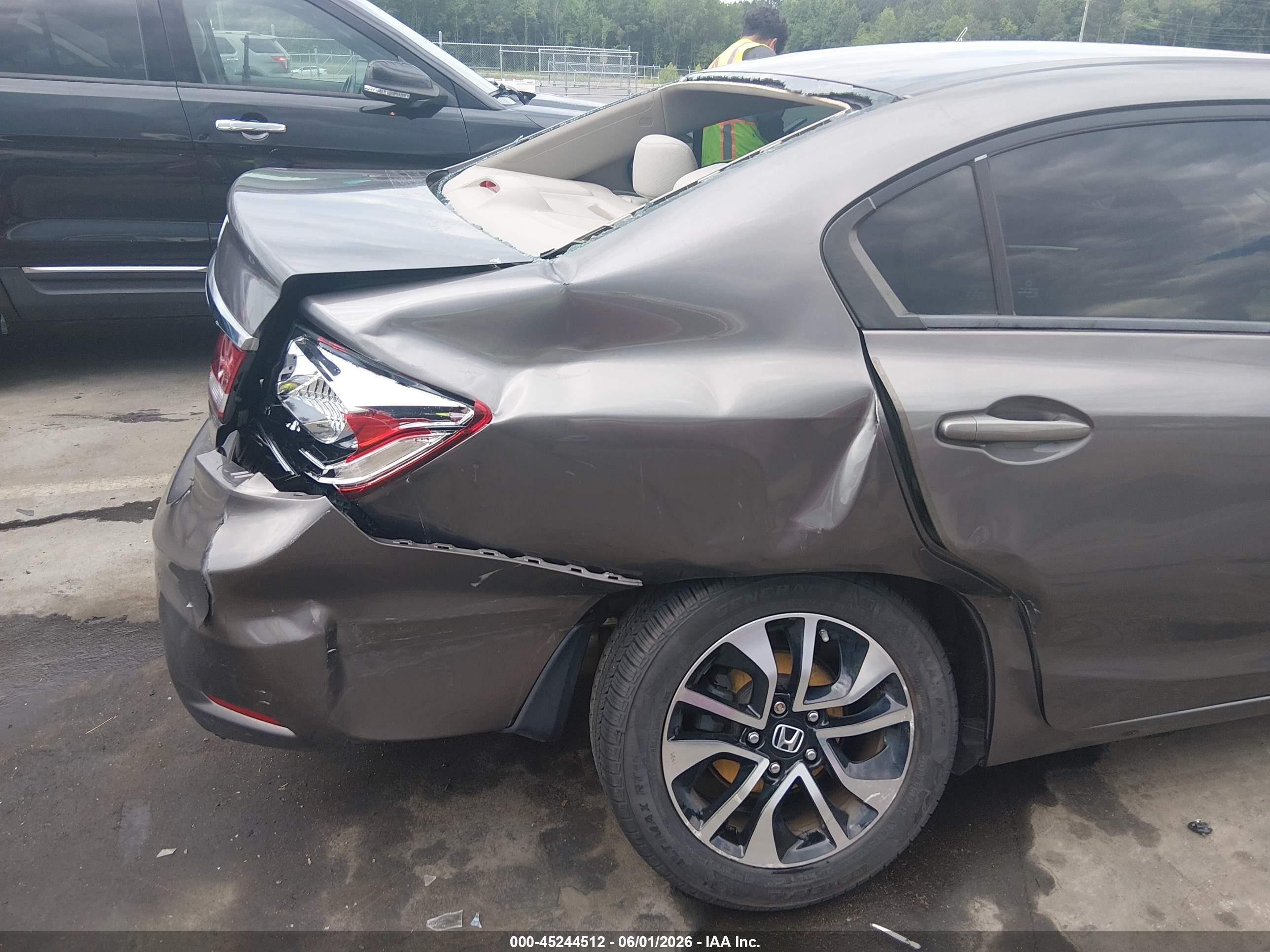 2013 Honda Civic Ex Gray vin: 19XFB2F8XDE032173