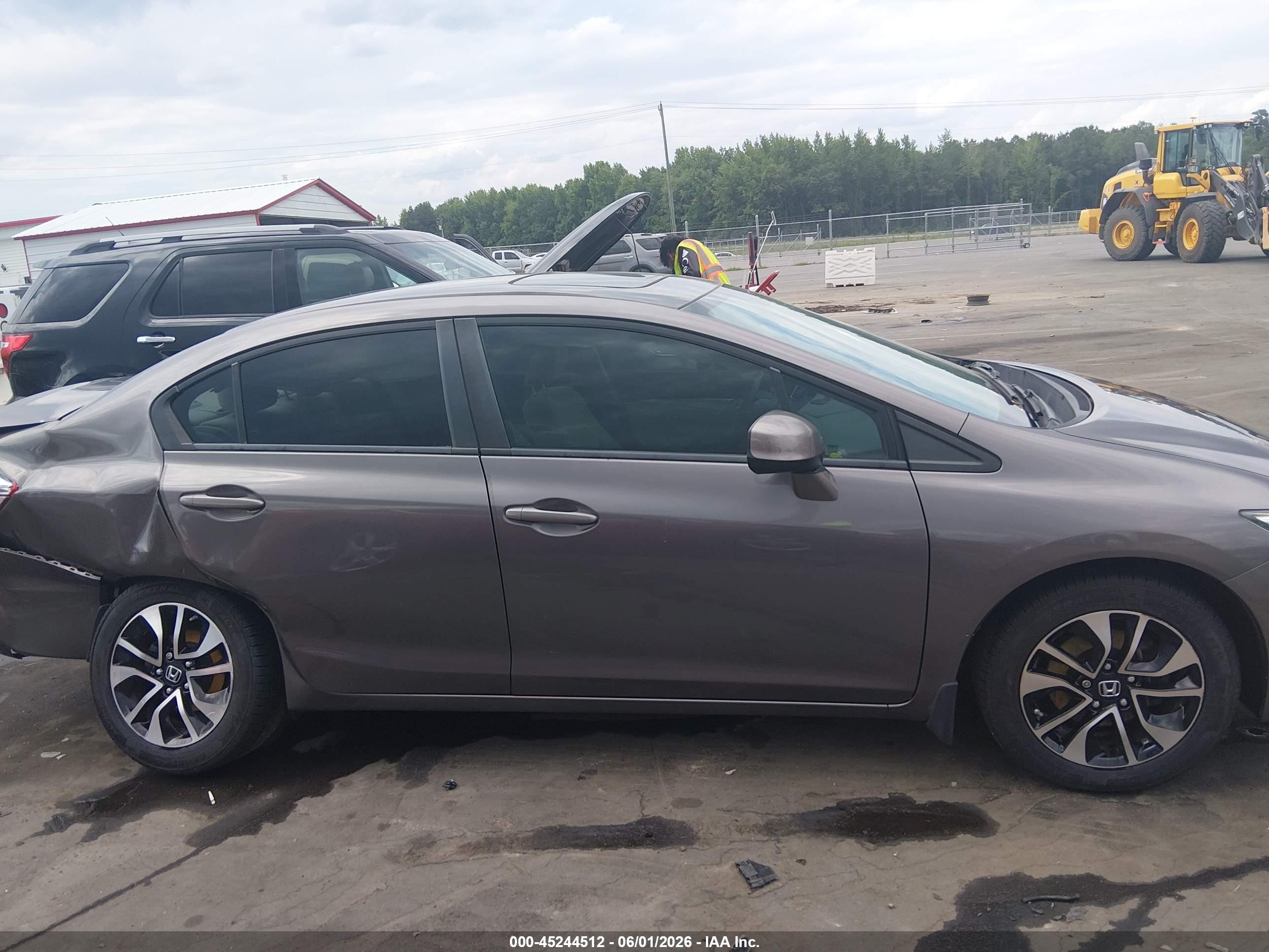 2013 Honda Civic Ex Gray vin: 19XFB2F8XDE032173