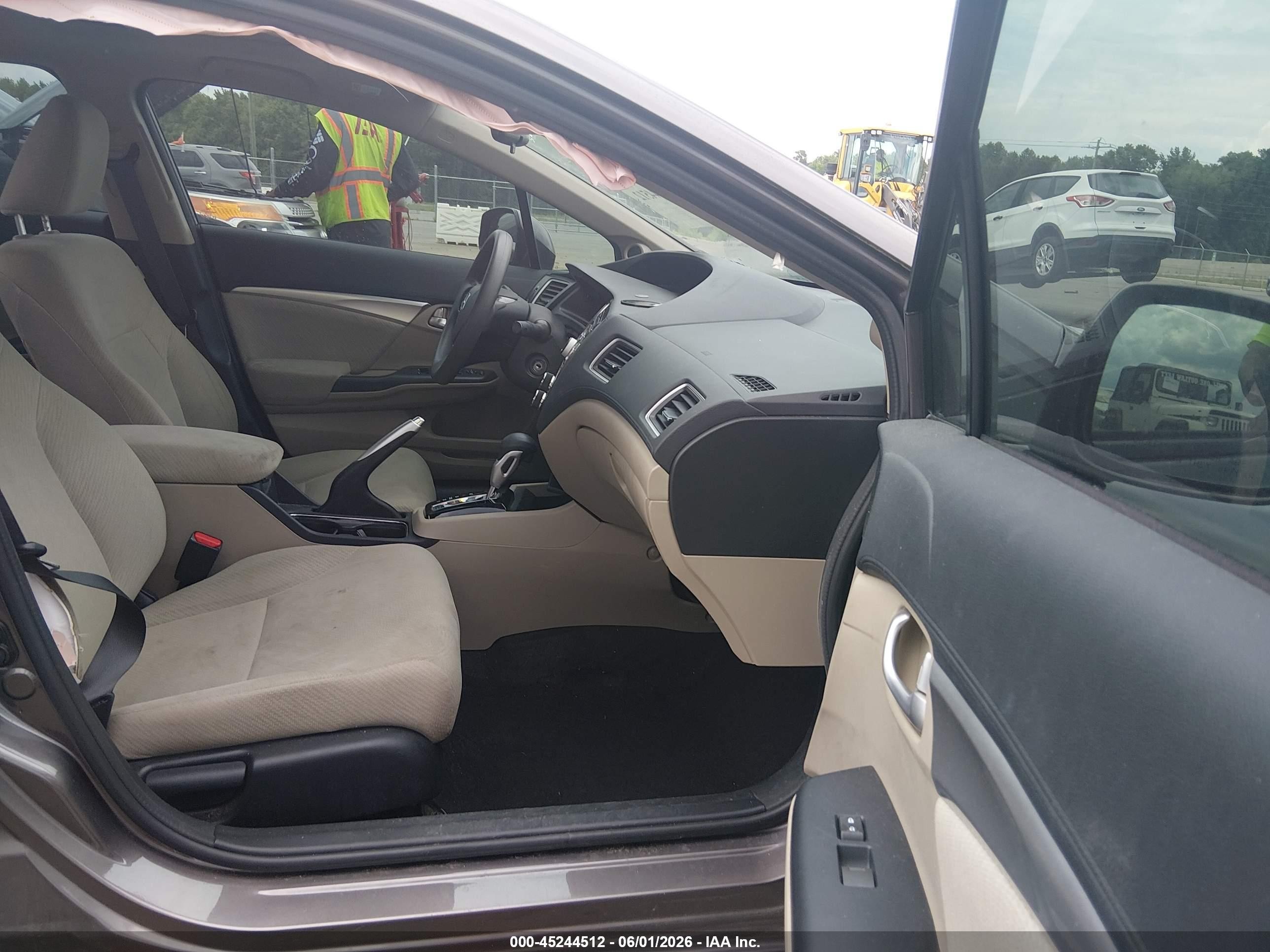 2013 Honda Civic Ex Gray vin: 19XFB2F8XDE032173