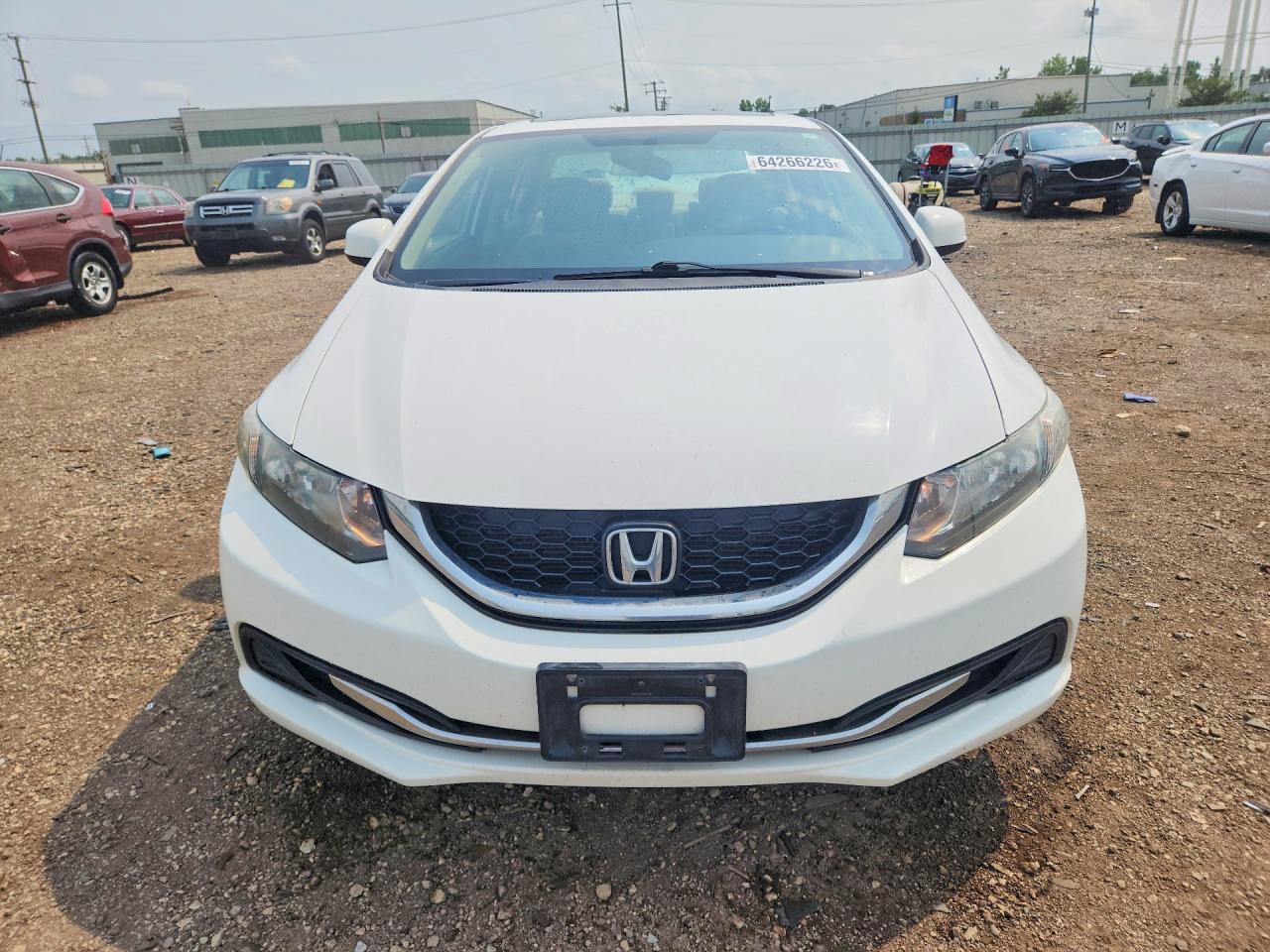 2013 Honda Civic Ex White vin: 19XFB2F8XDE034747
