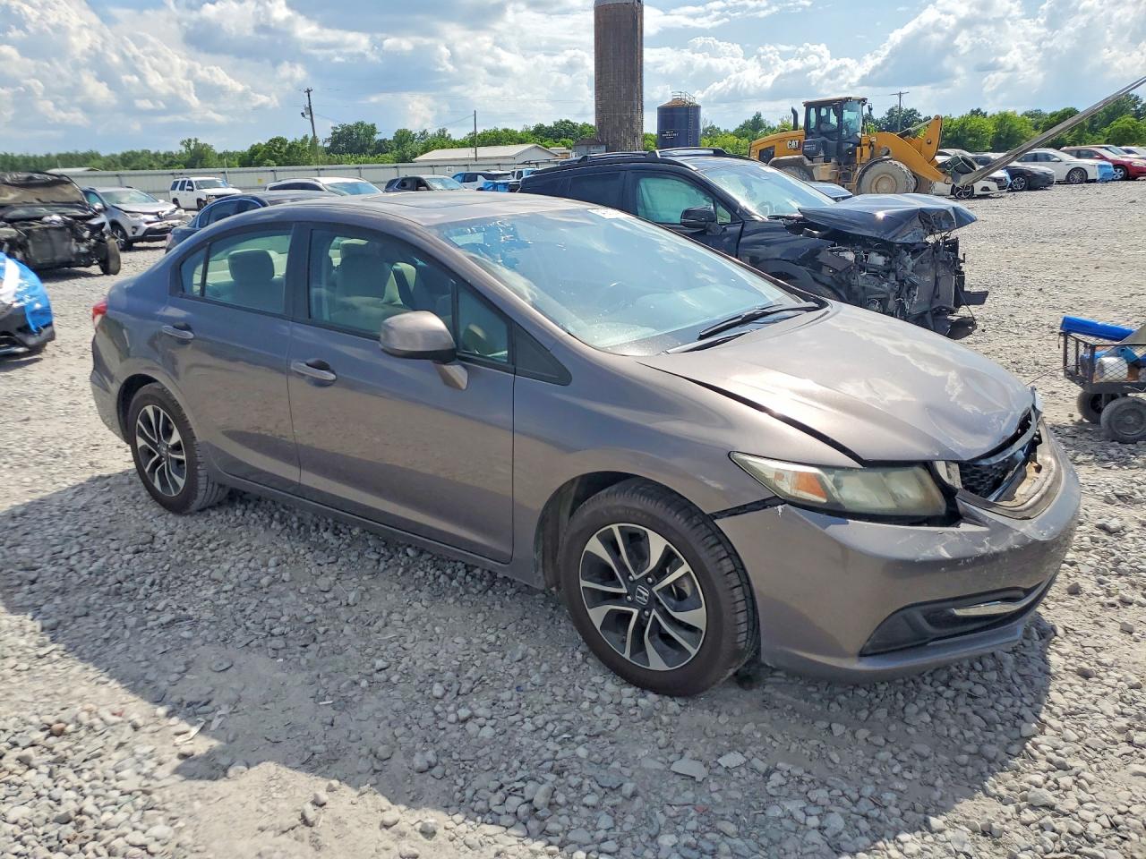 2013 Honda Civic Ex Серый vin: 19XFB2F8XDE035719