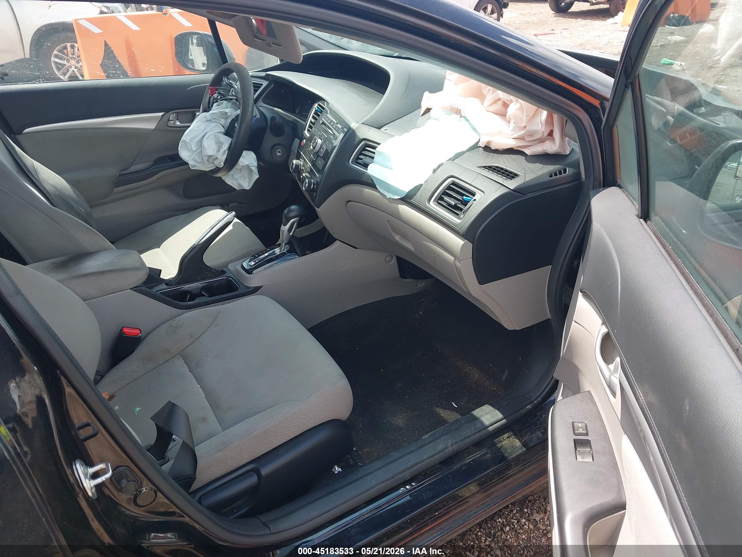 2013 Honda Civic Ex Черный vin: 19XFB2F8XDE045098