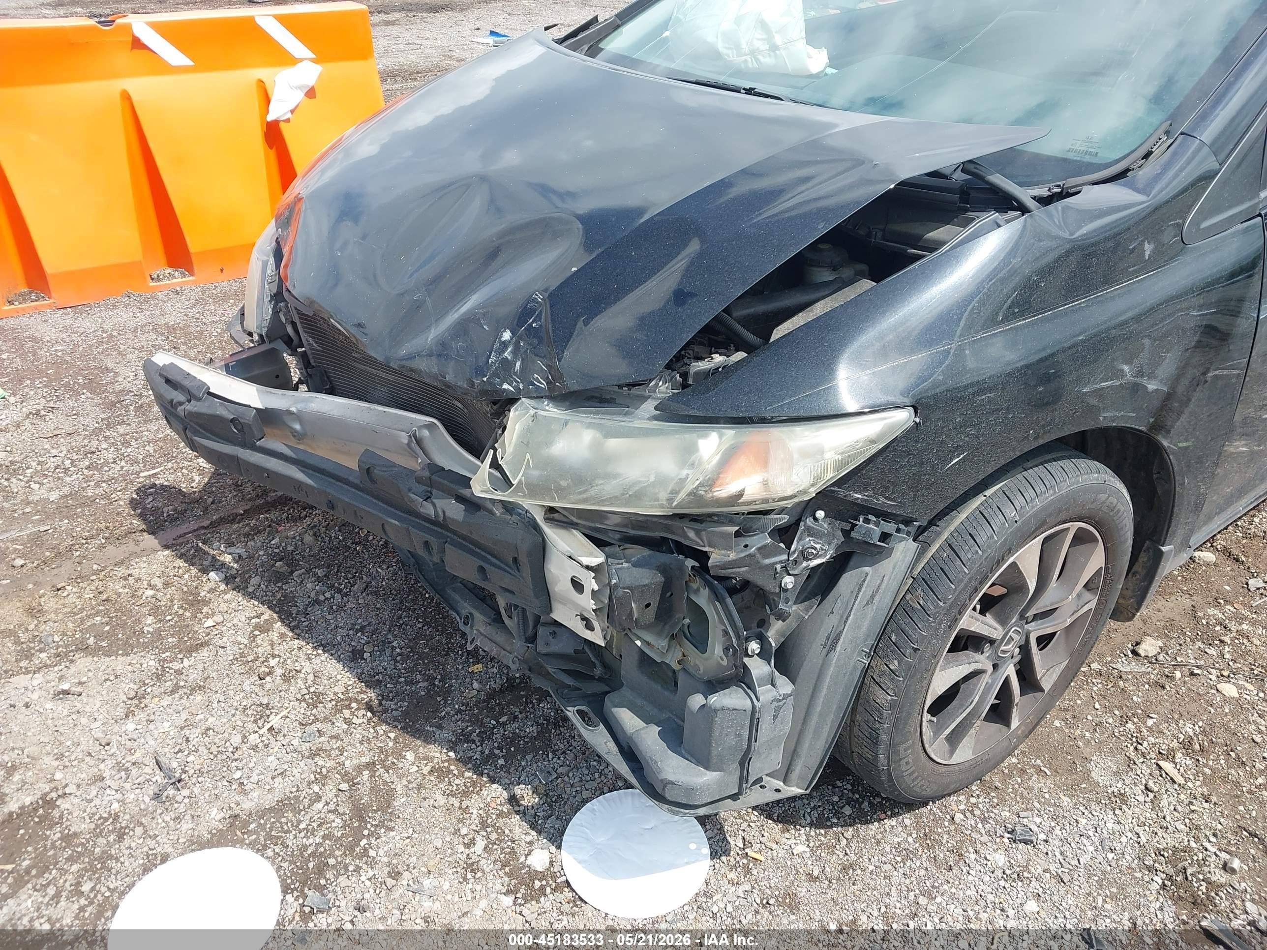 2013 Honda Civic Ex Черный vin: 19XFB2F8XDE045098