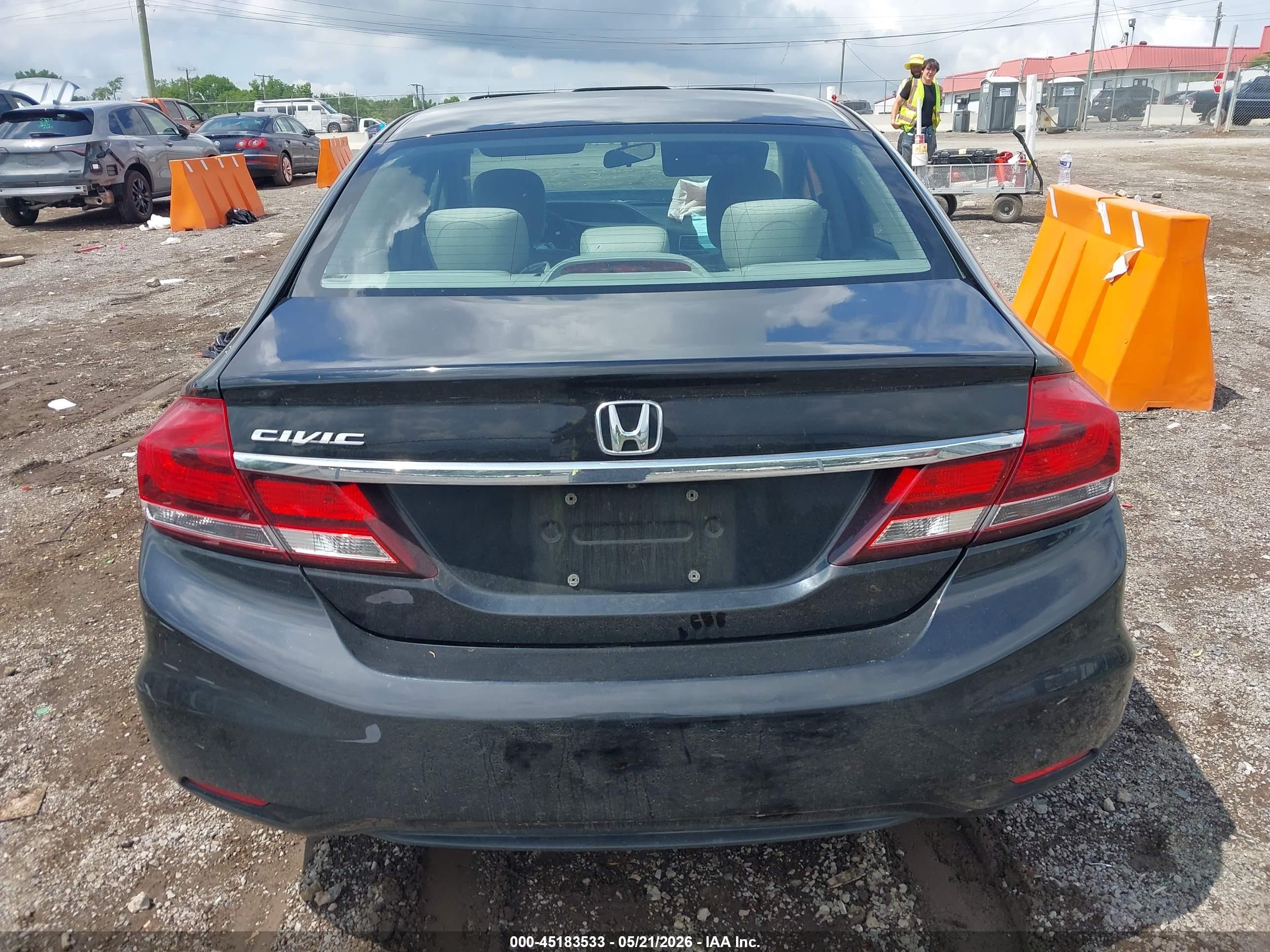 2013 Honda Civic Ex Черный vin: 19XFB2F8XDE045098